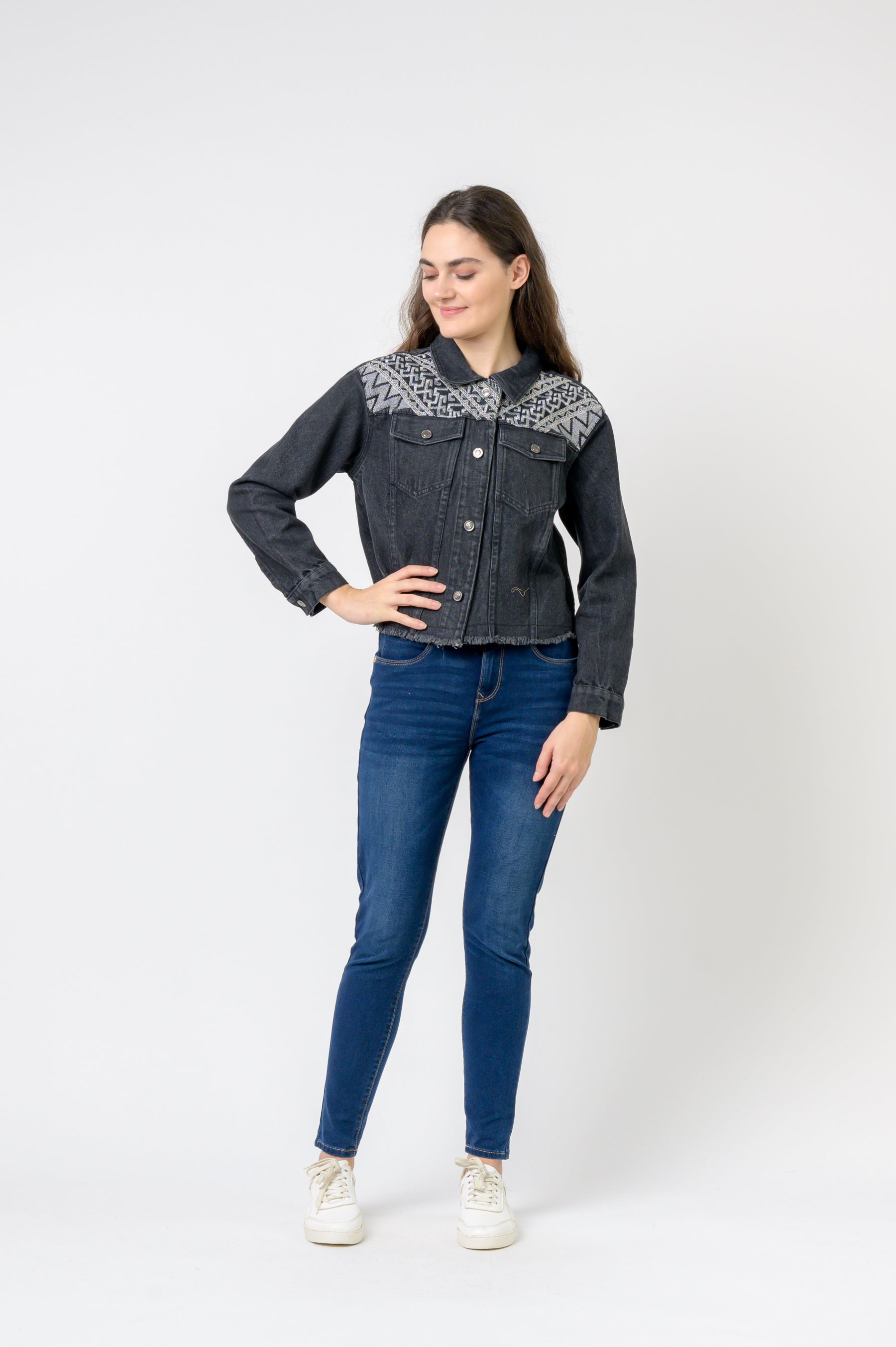 Rhea Embroidered Jean Jacket