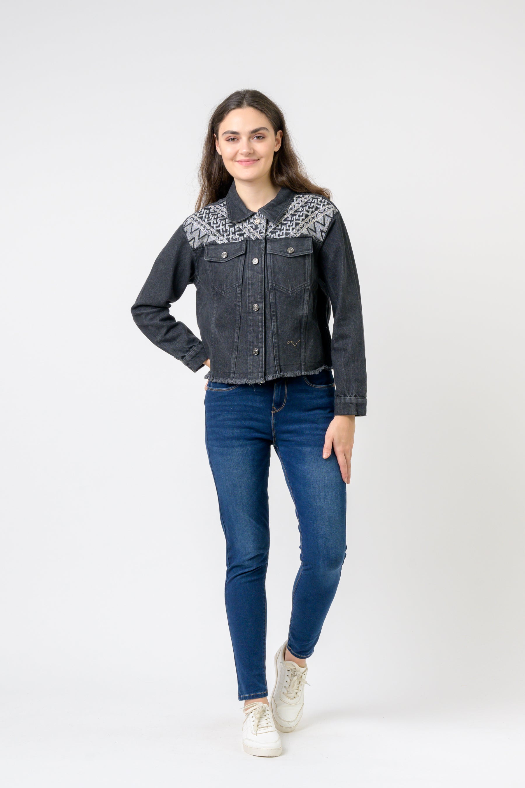 Rhea Embroidered Jean Jacket