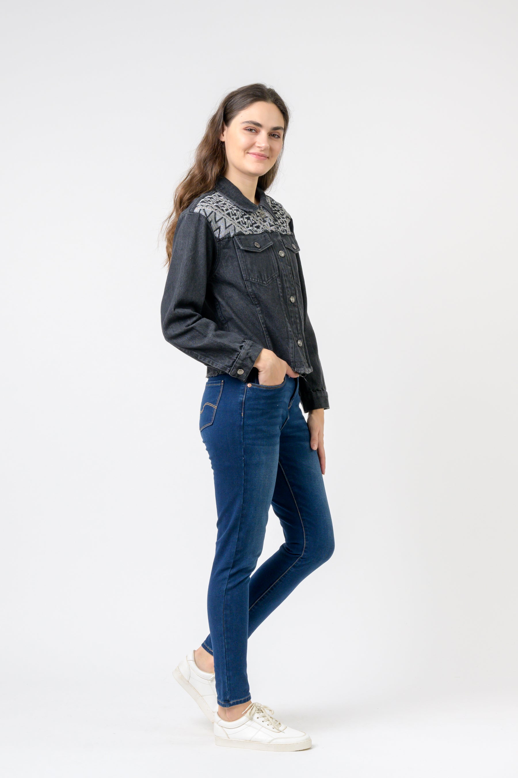 Rhea Embroidered Jean Jacket