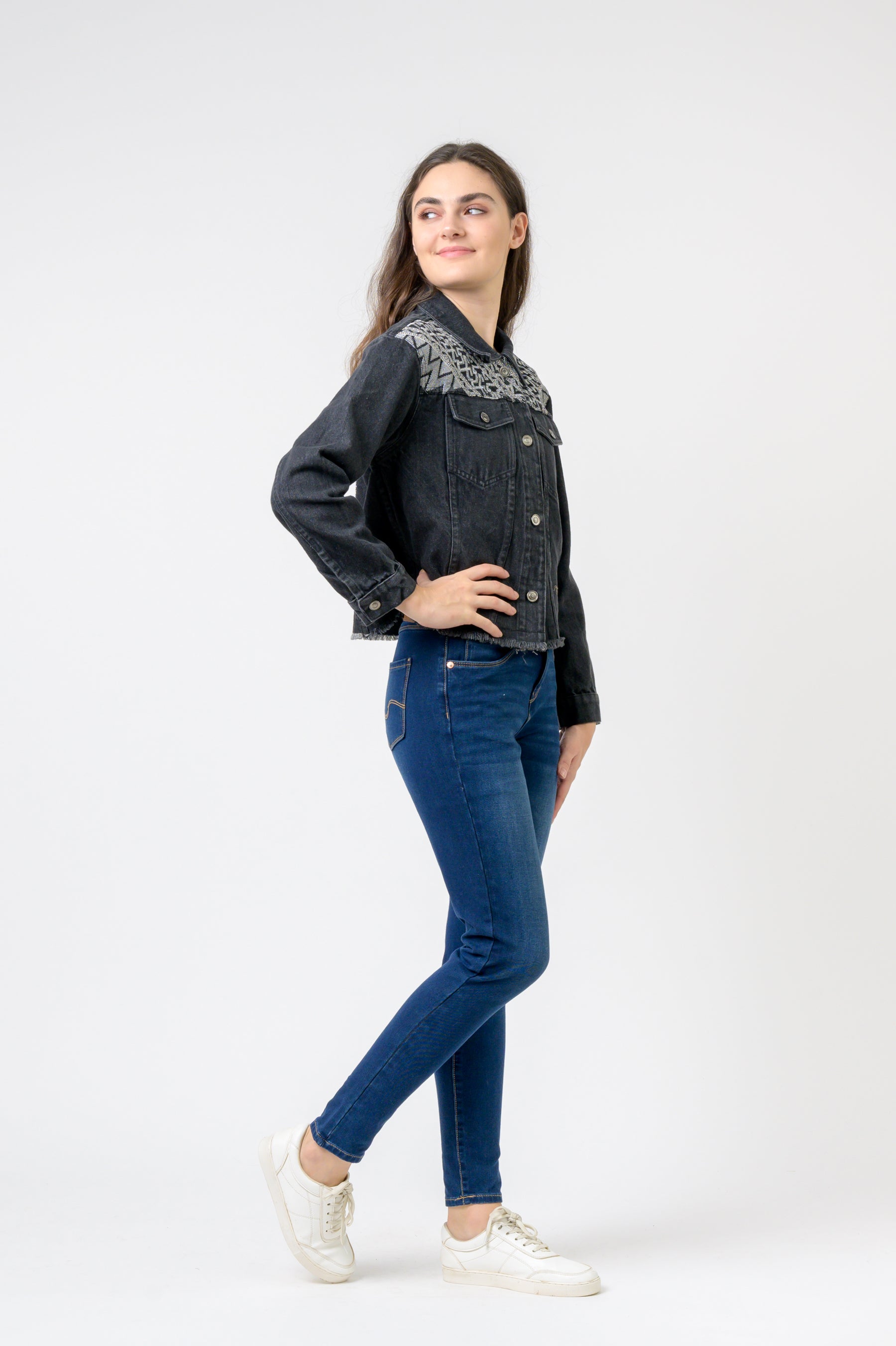 Rhea Embroidered Jean Jacket