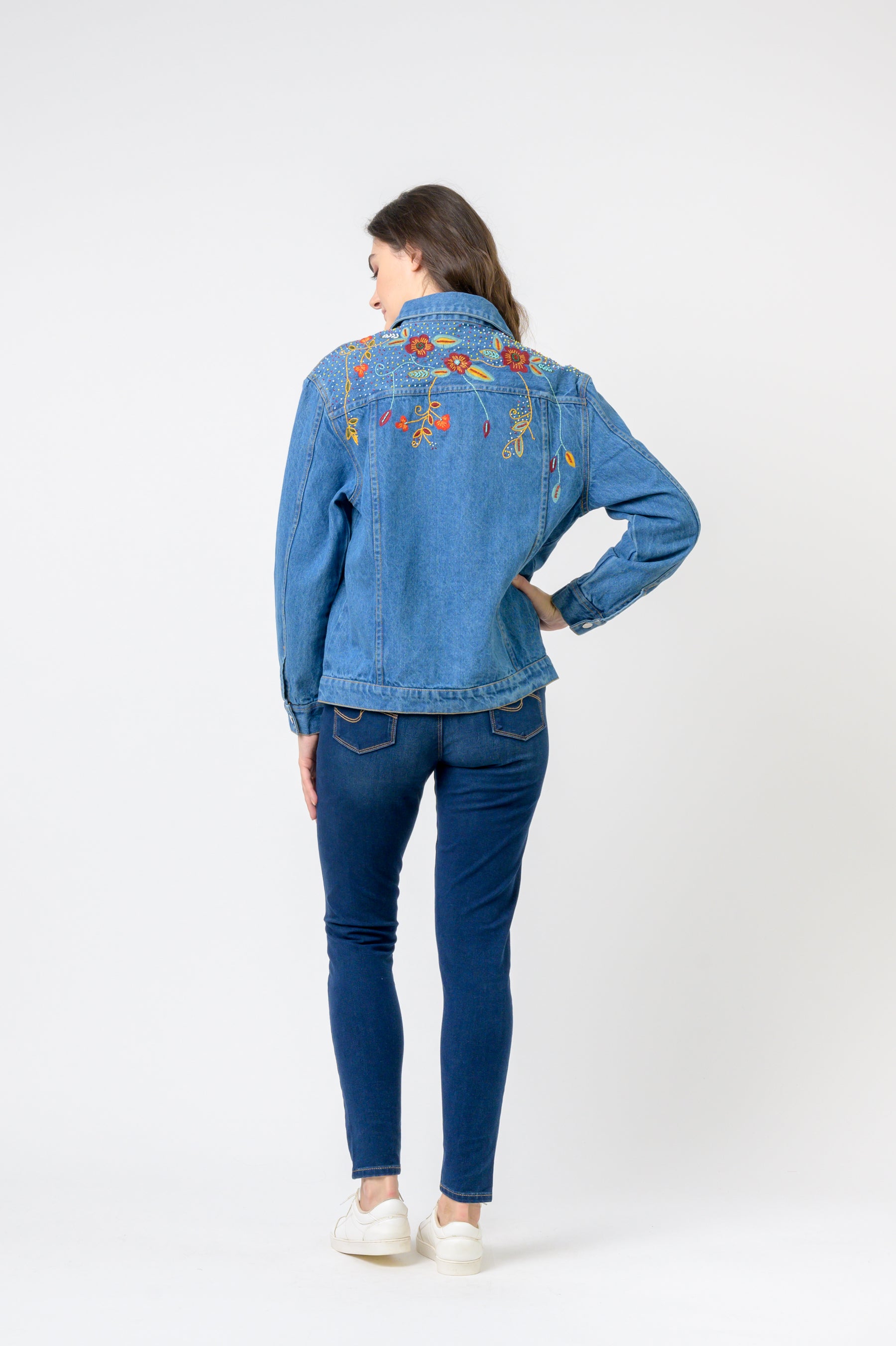 Rhea Embroidered Jean Jacket