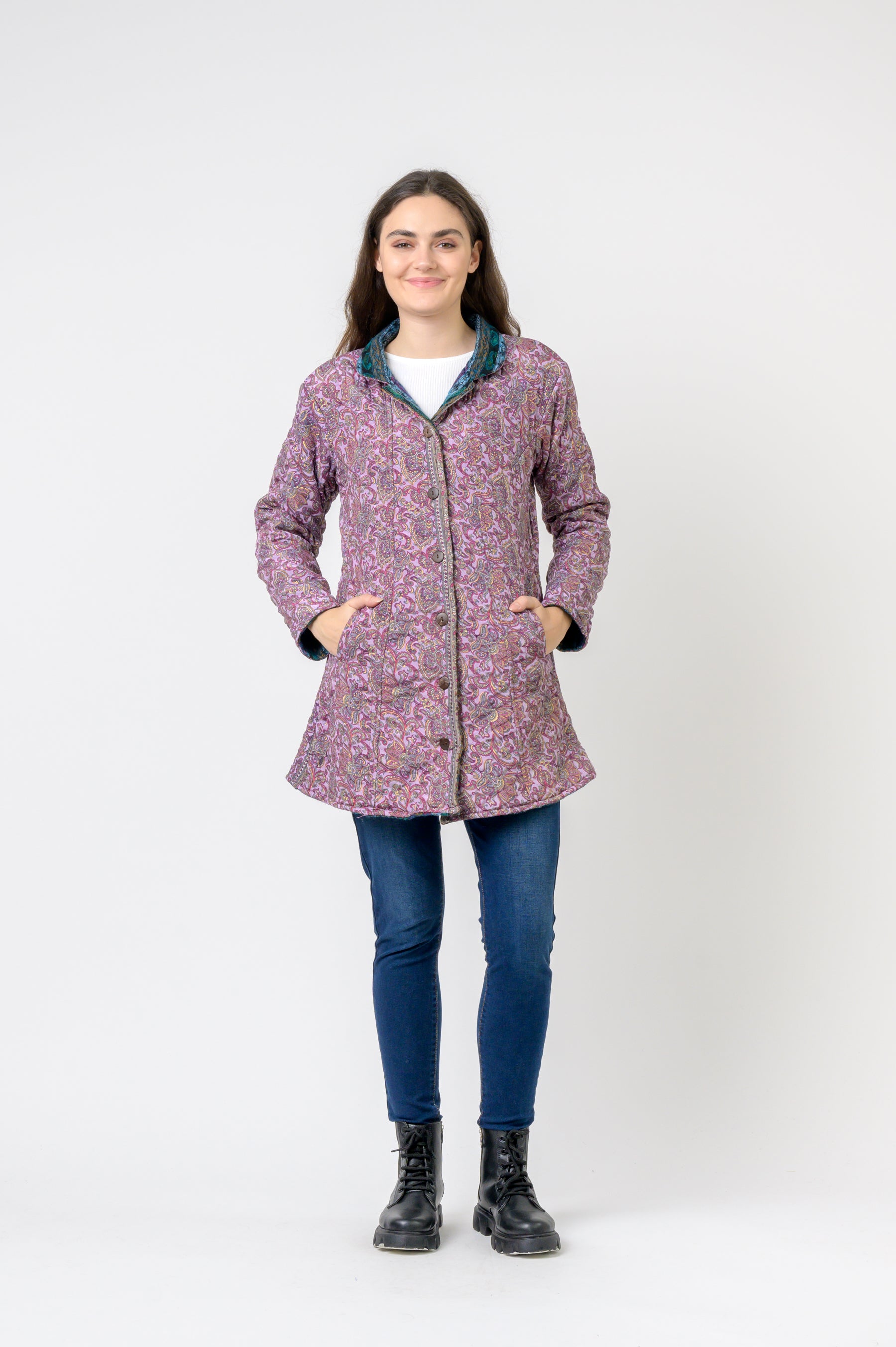 Rhea Patterned Tagai Jacket