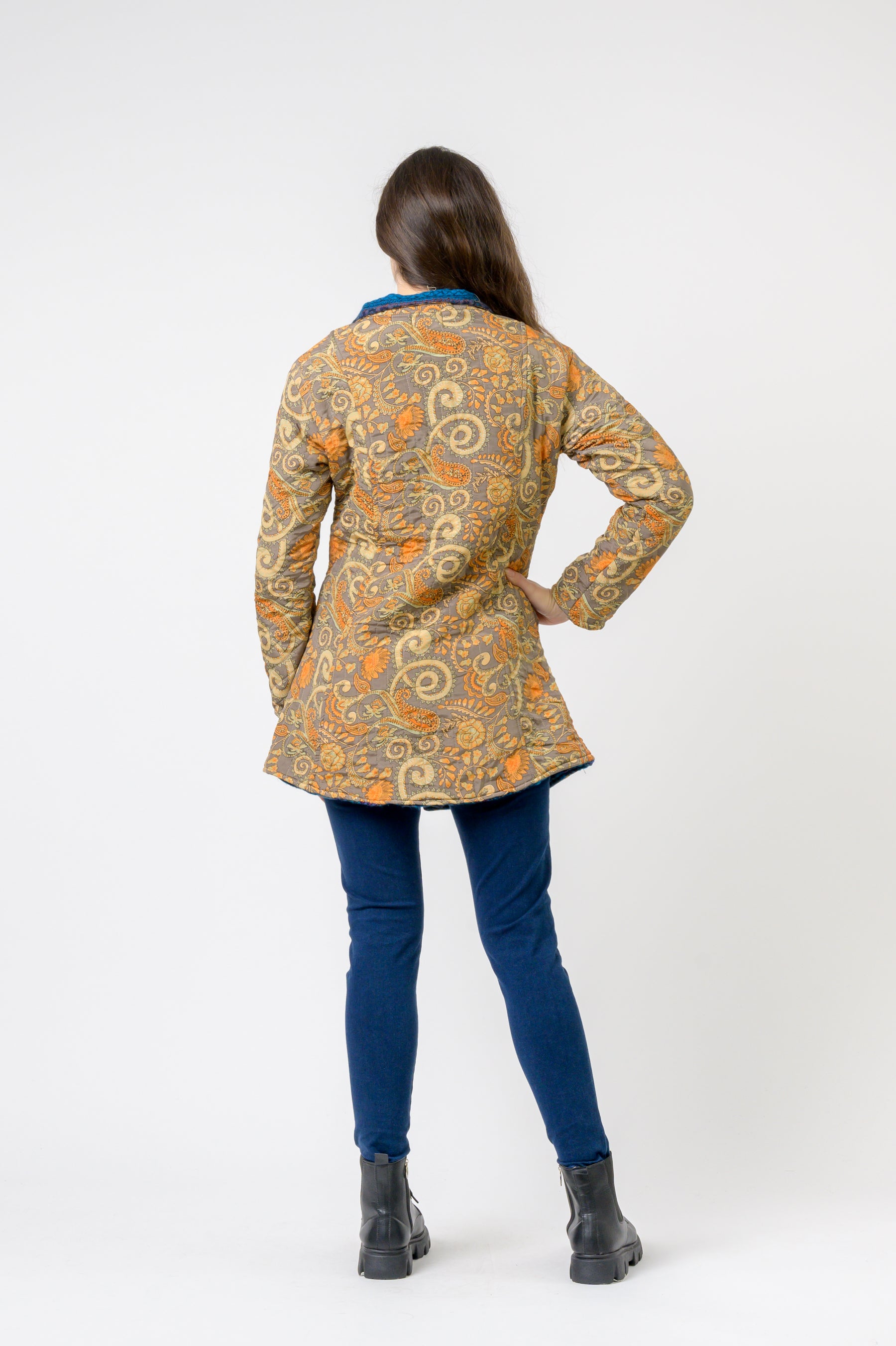 Rhea Patterned Tagai Jacket