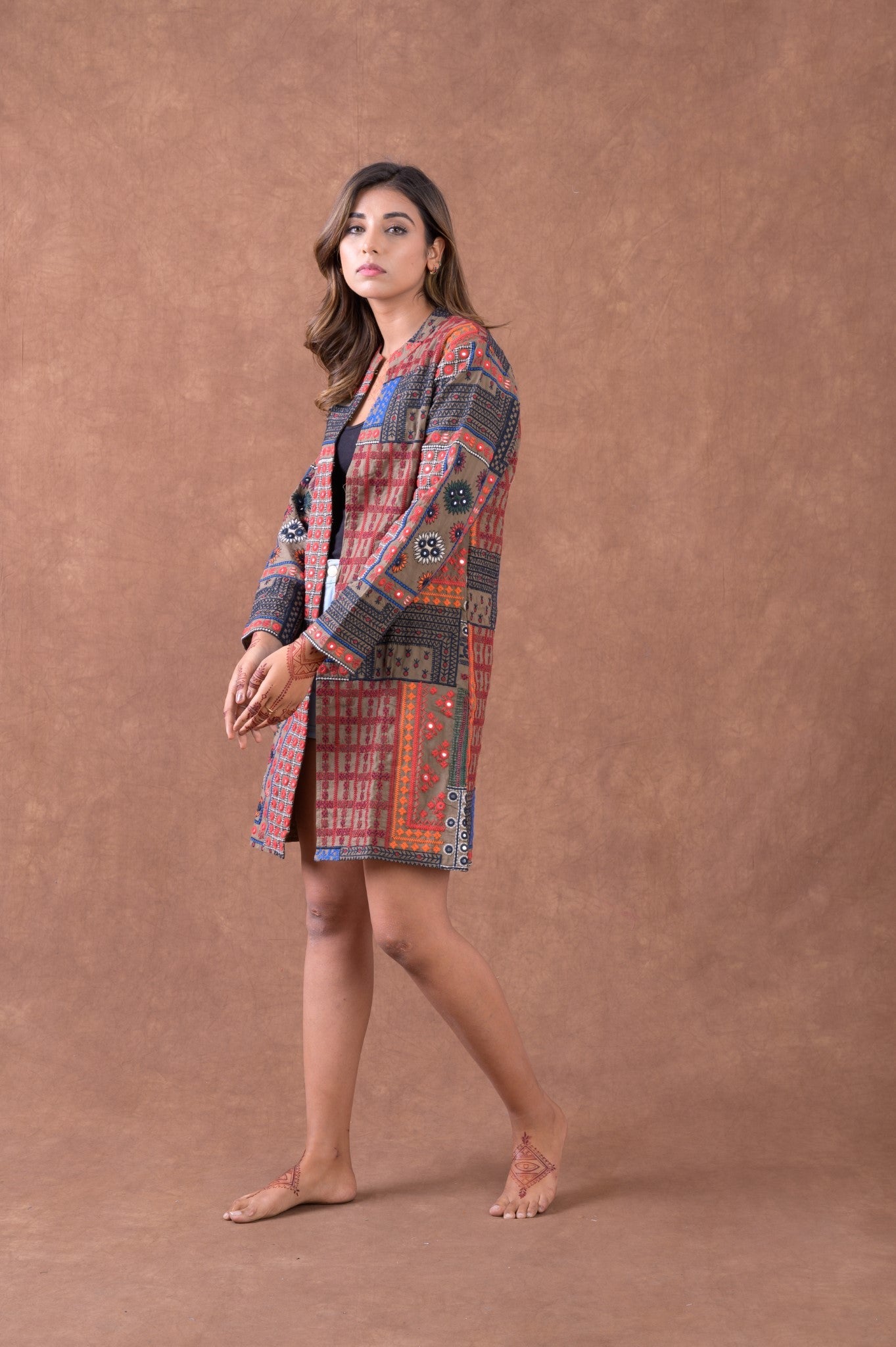 Rhea Festive Soft Coat multicolor / Small