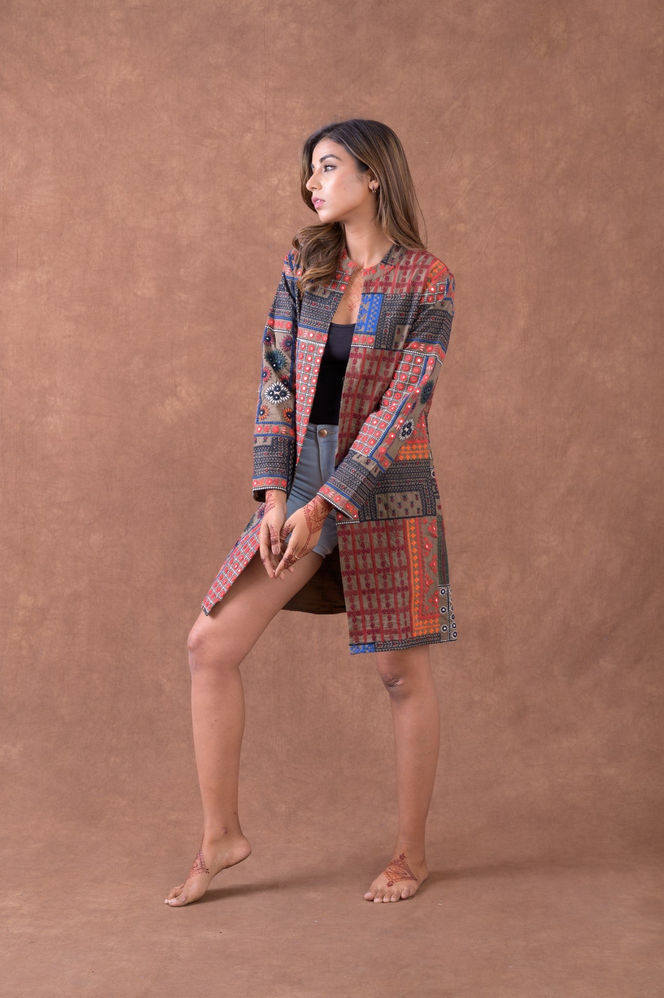 Rhea Festive Soft Coat multicolor / Medium