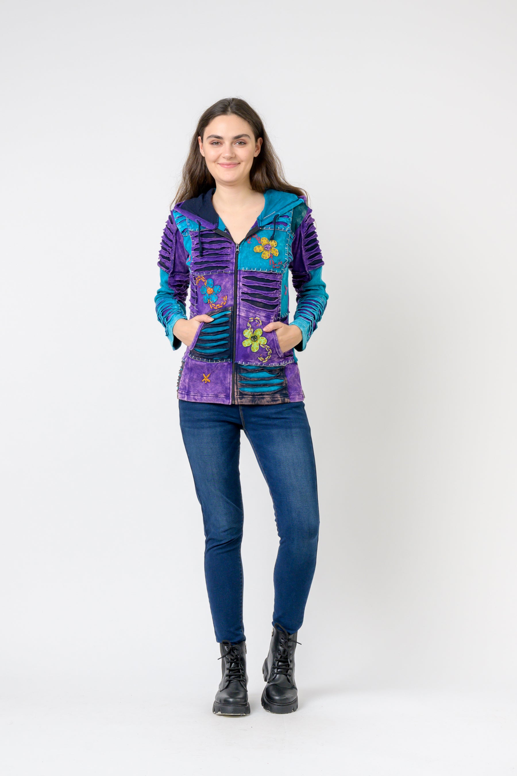 Rhea Bold Vented Cotton Jacket