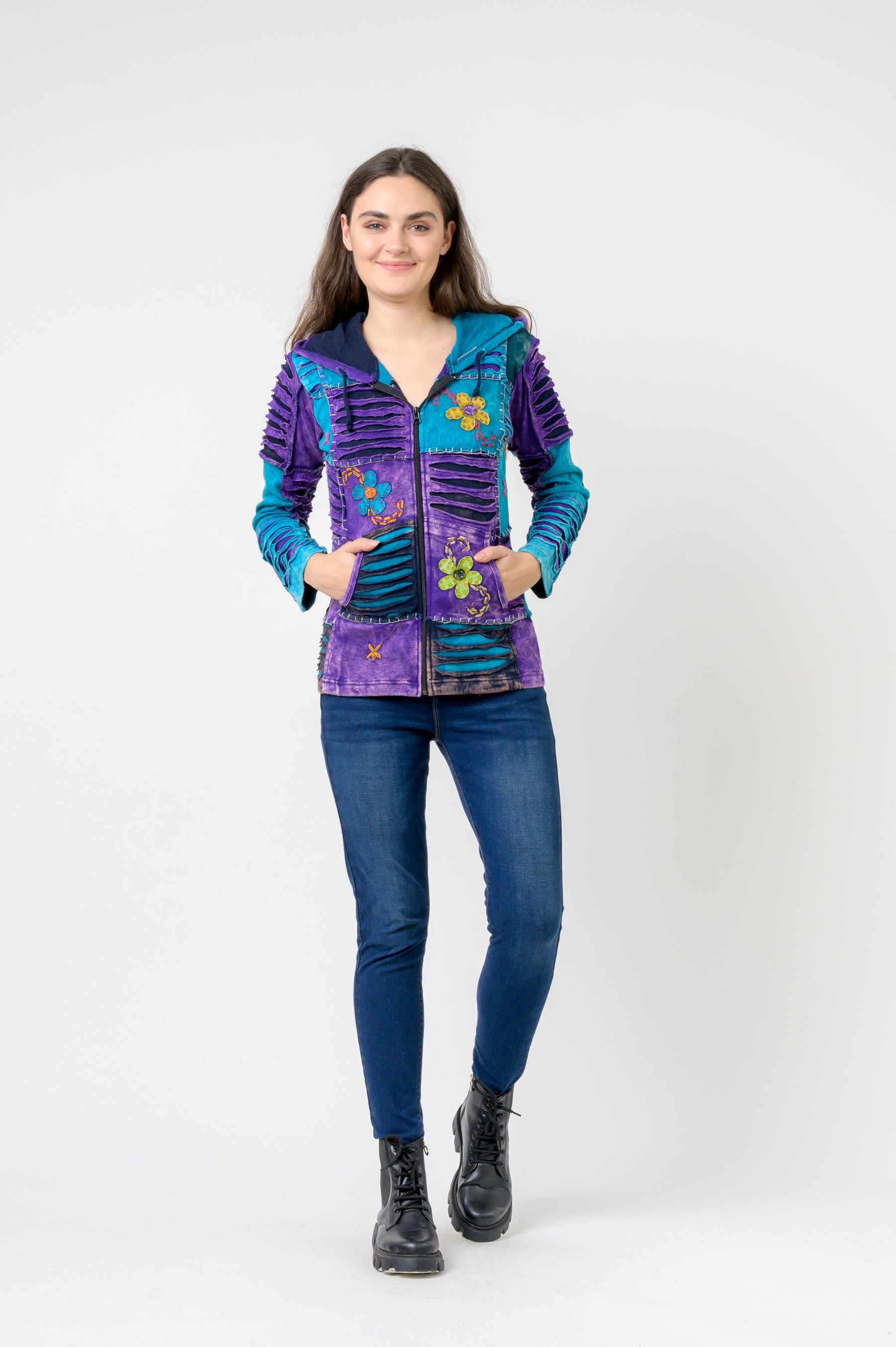 Rhea Bold Vented Cotton Jacket