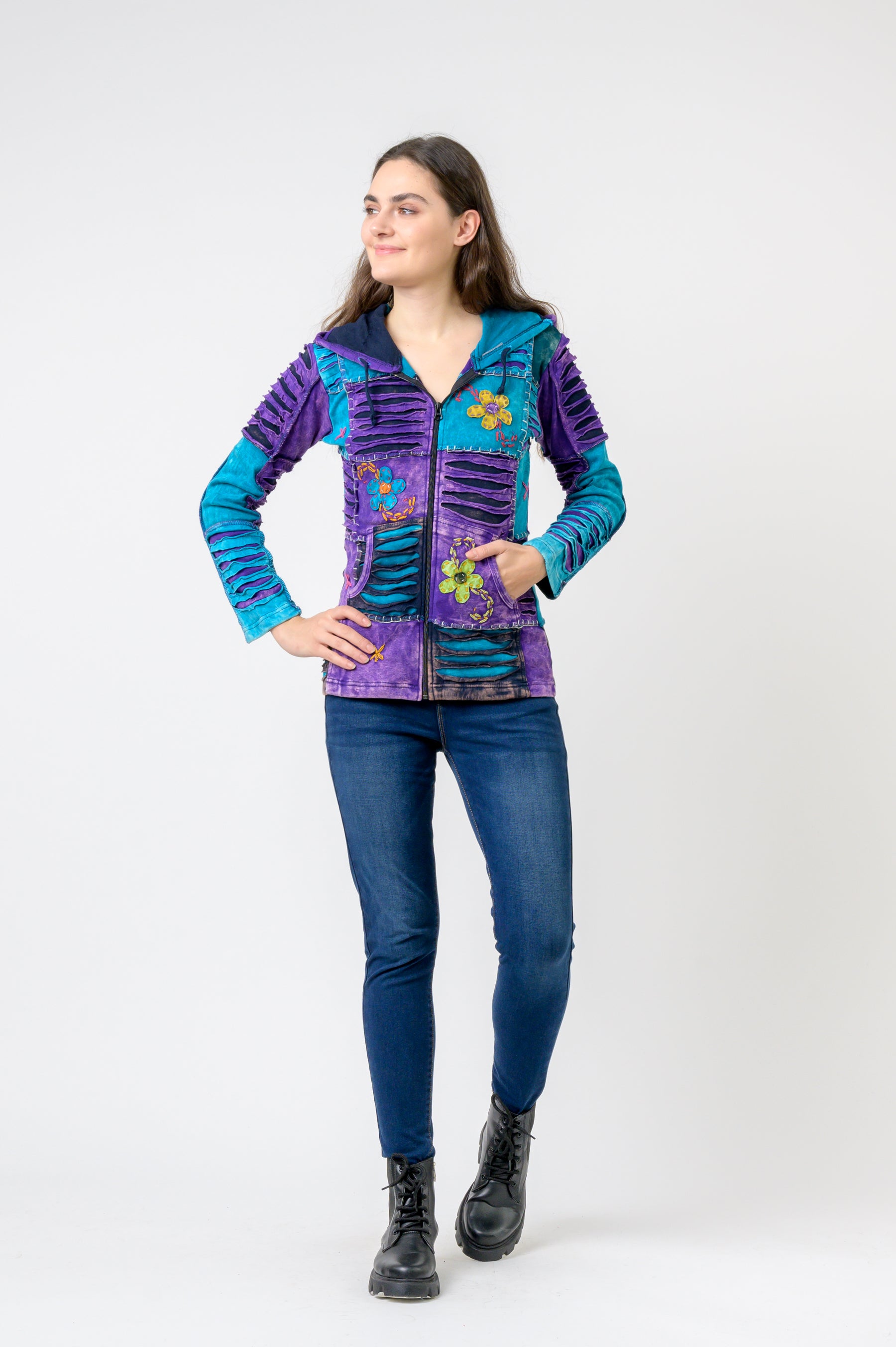 Rhea Bold Vented Cotton Jacket