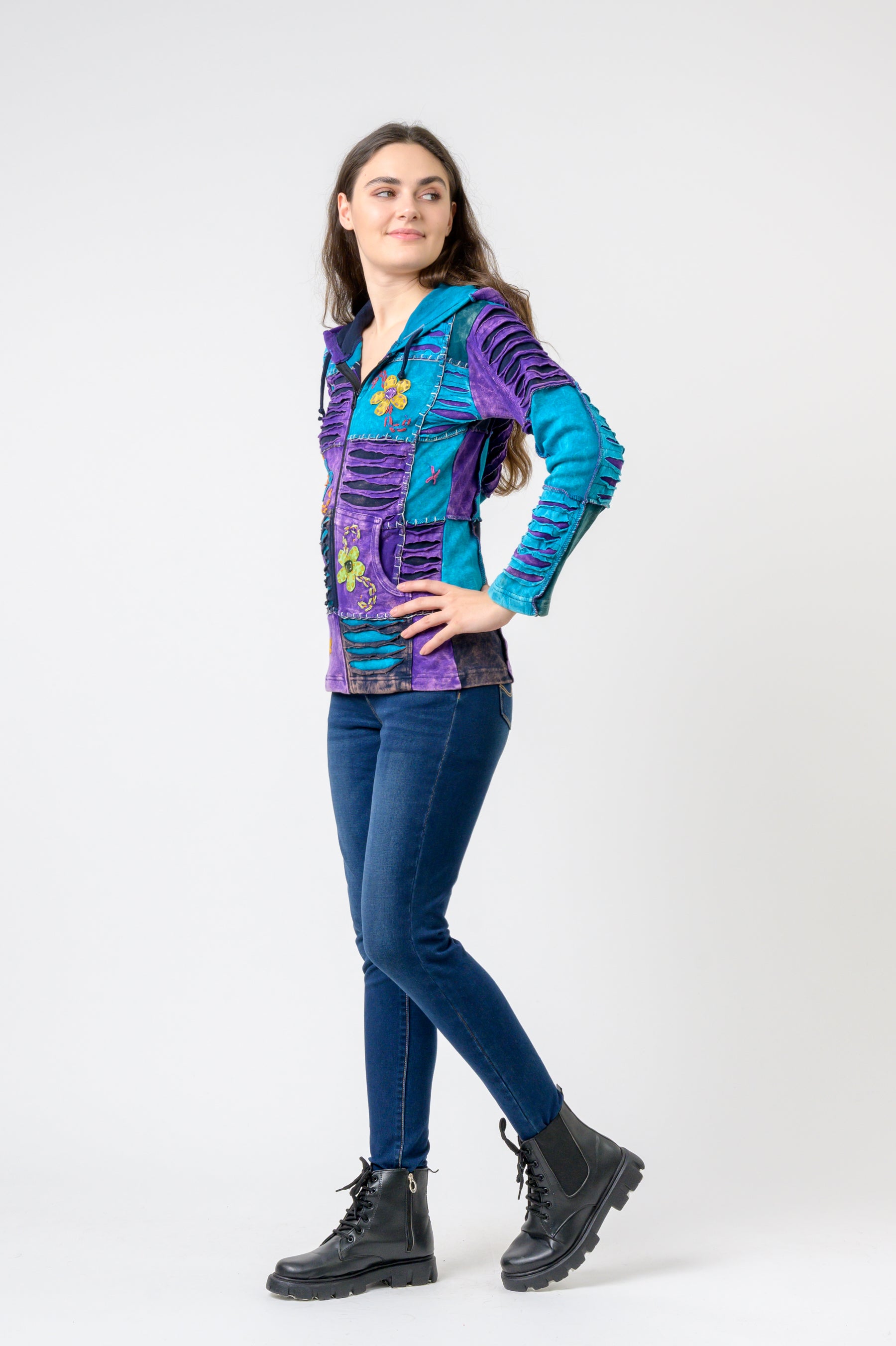 Rhea Bold Vented Cotton Jacket