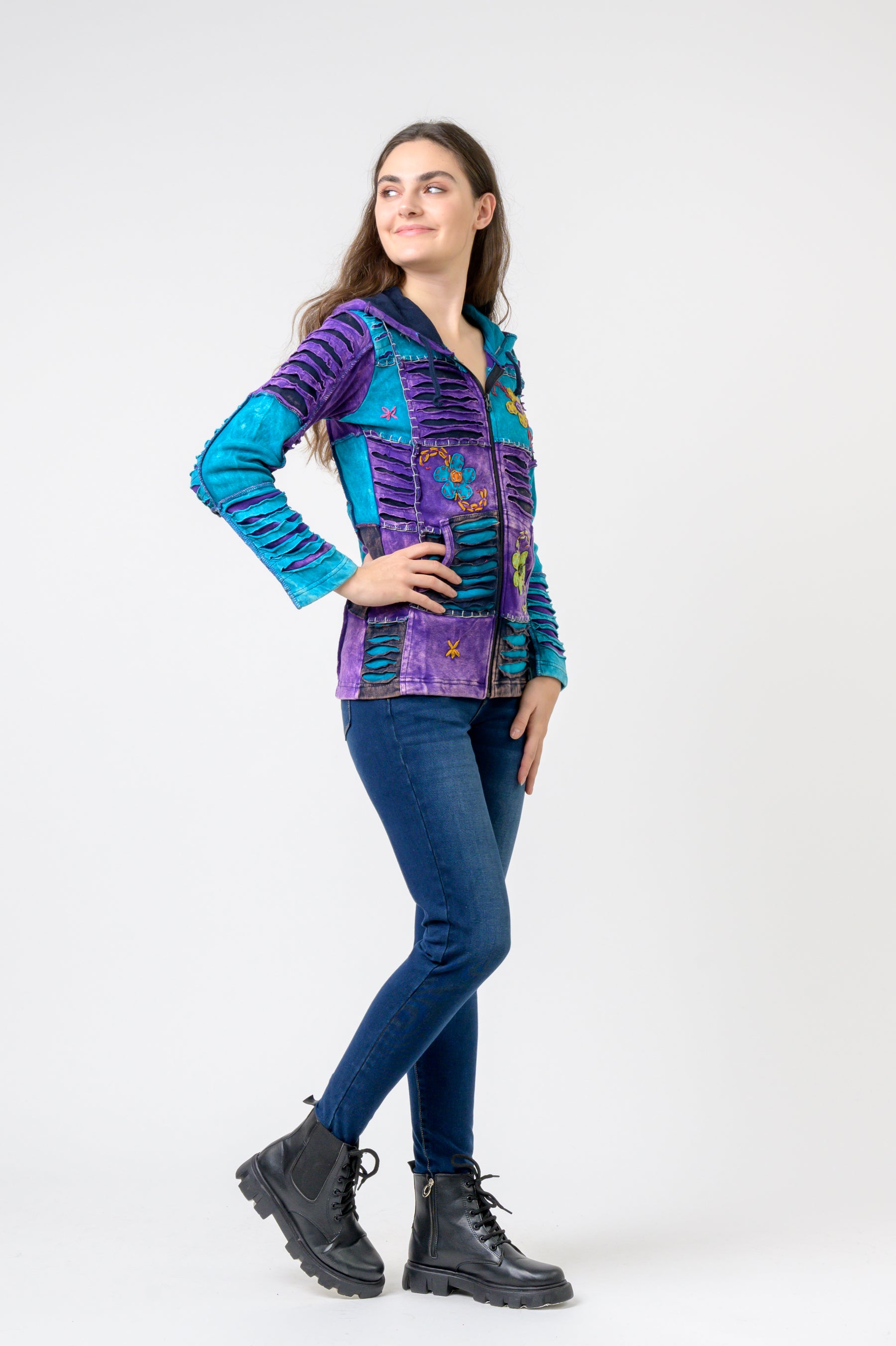 Rhea Bold Vented Cotton Jacket