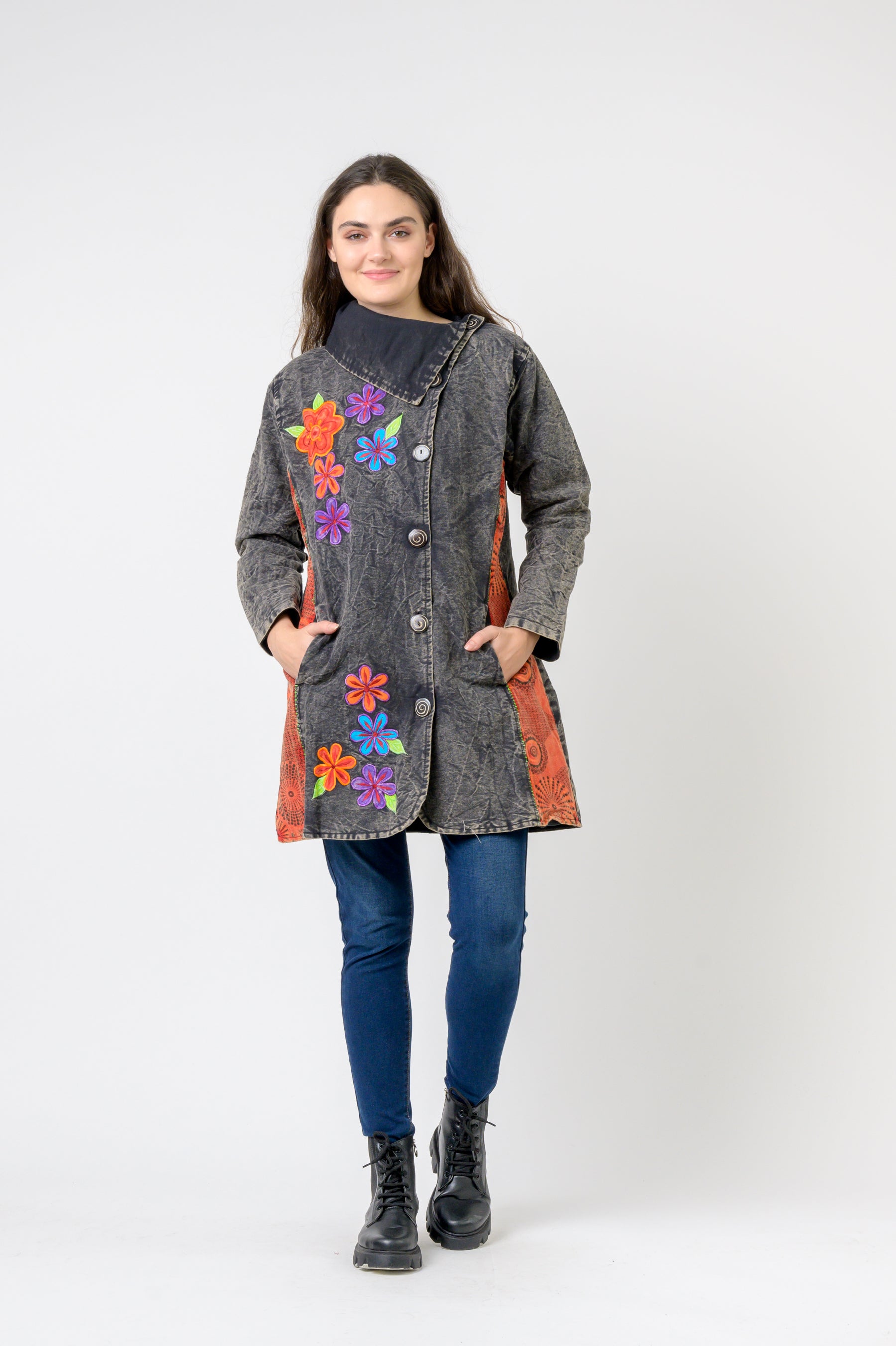 Rhea Double Breasted Cotton Jacket