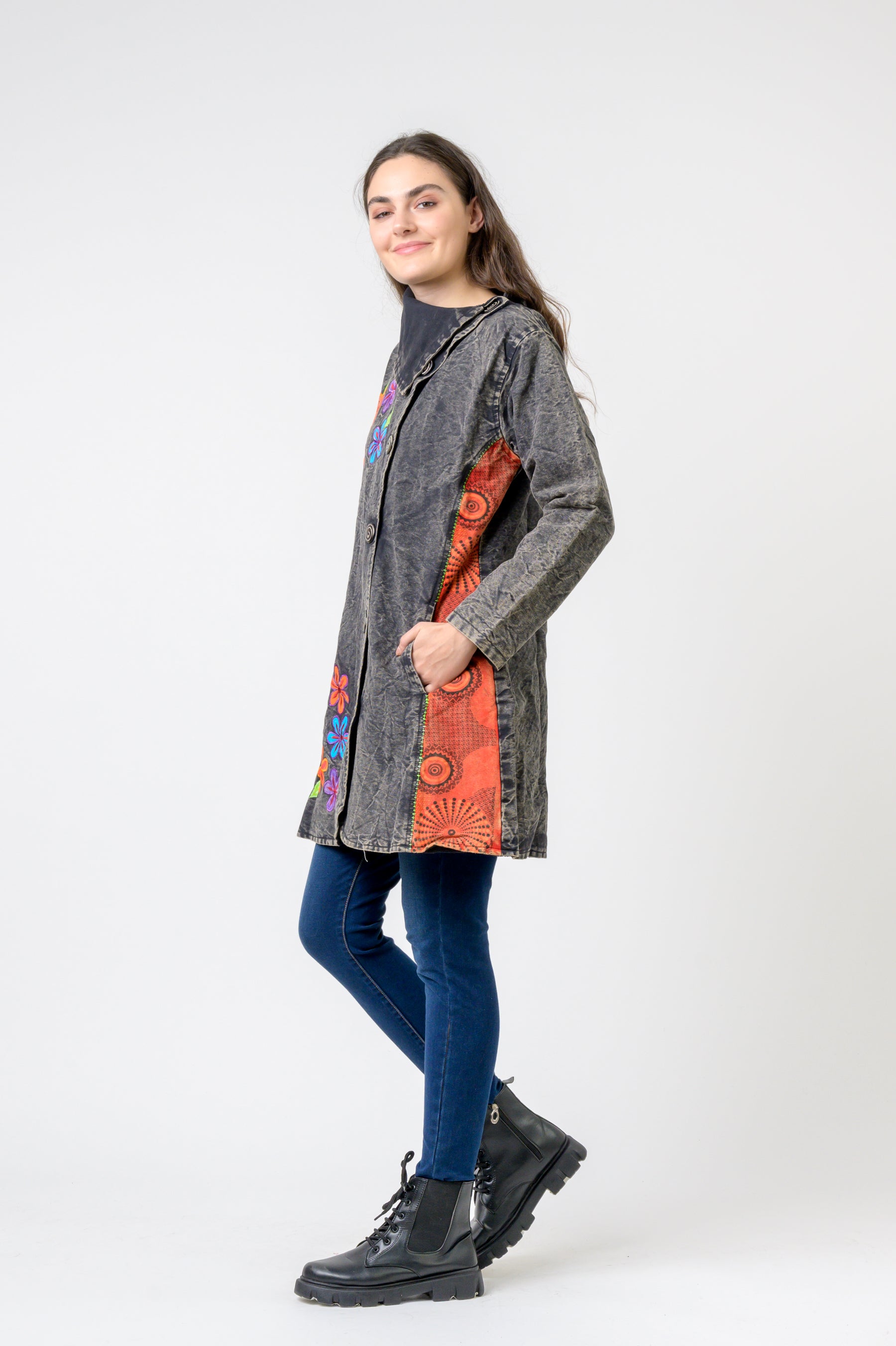 Rhea Double Breasted Cotton Jacket