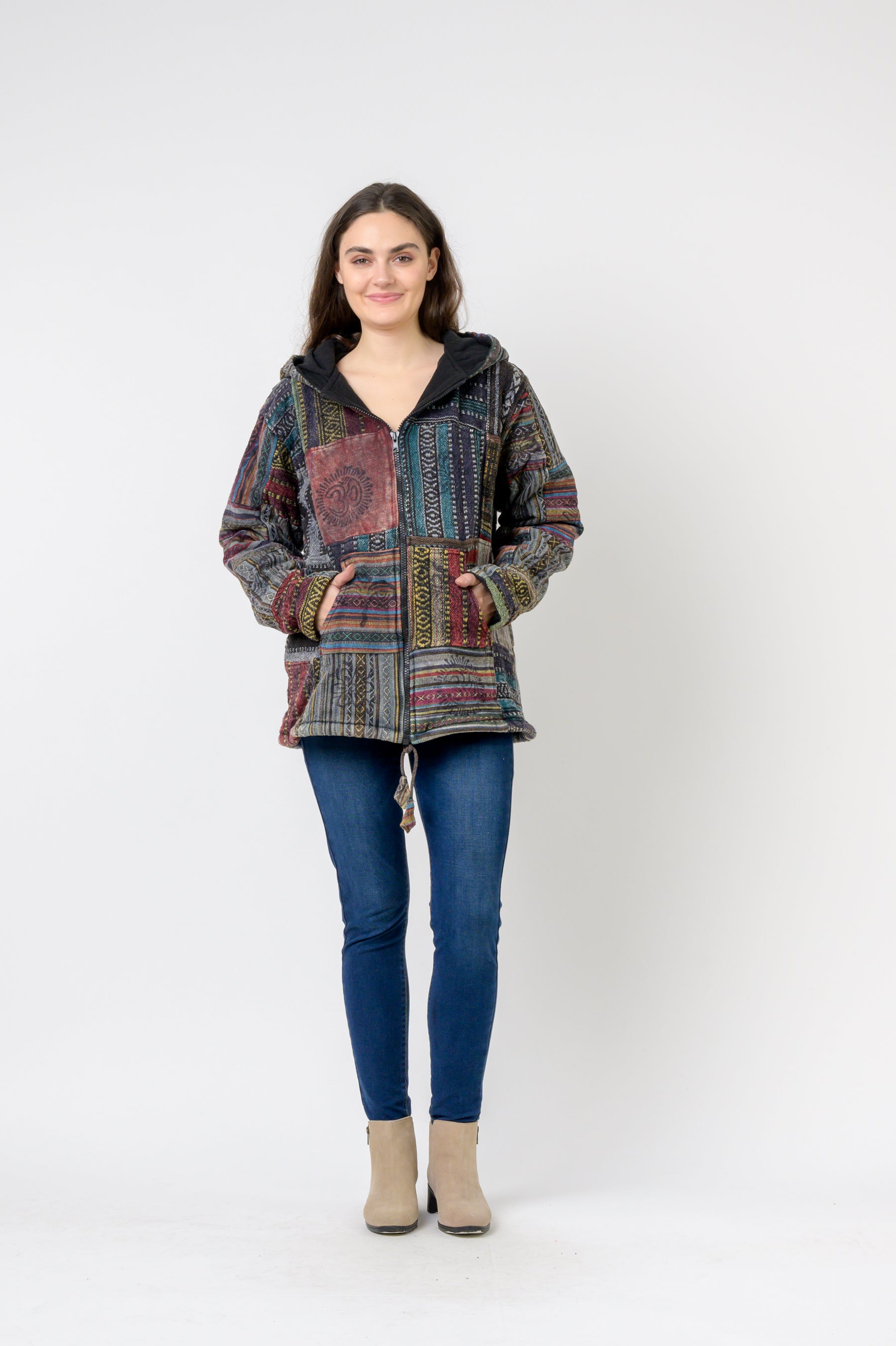 Rhea Patch Print Jacket