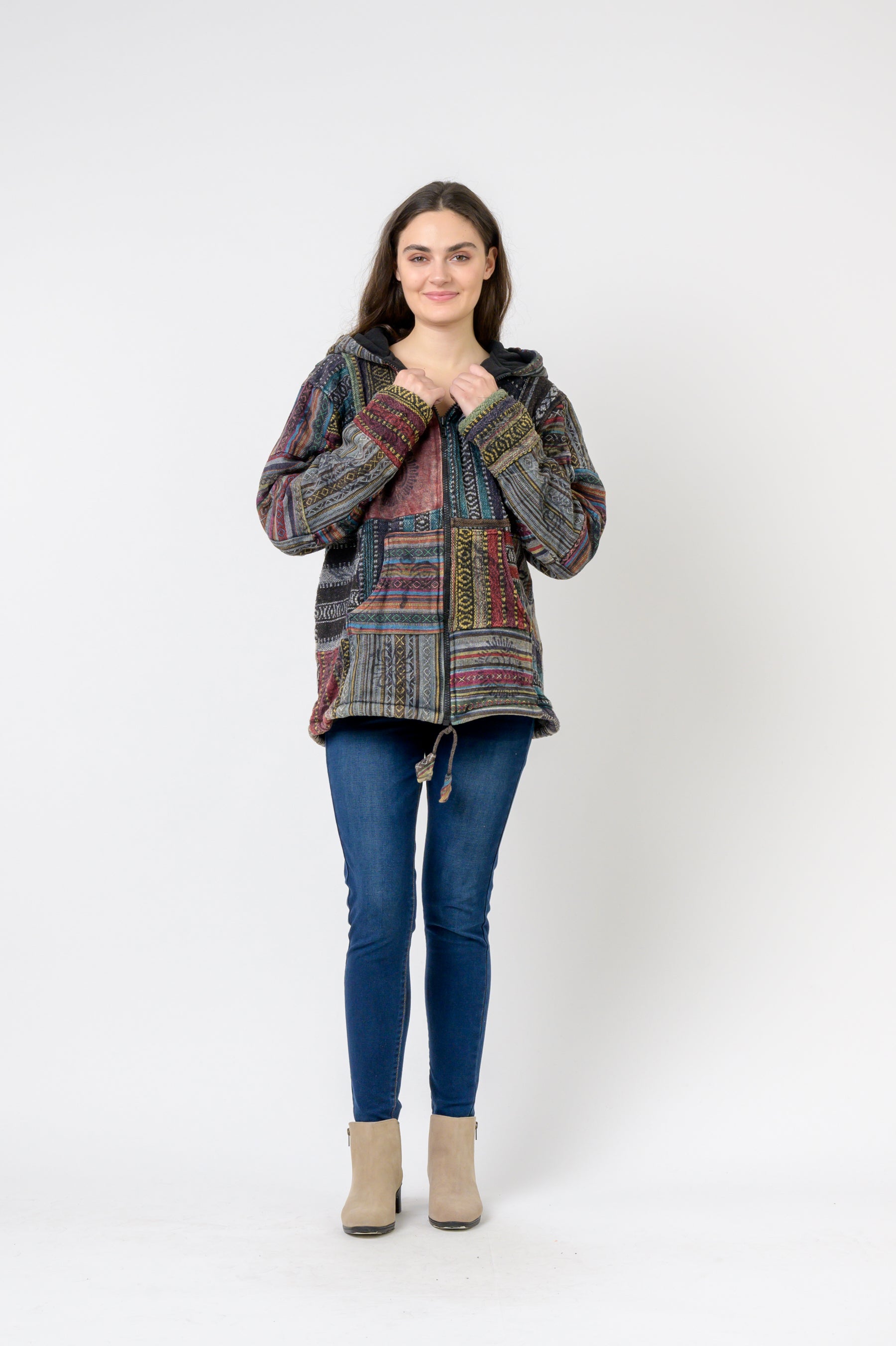 Rhea Patch Print Jacket