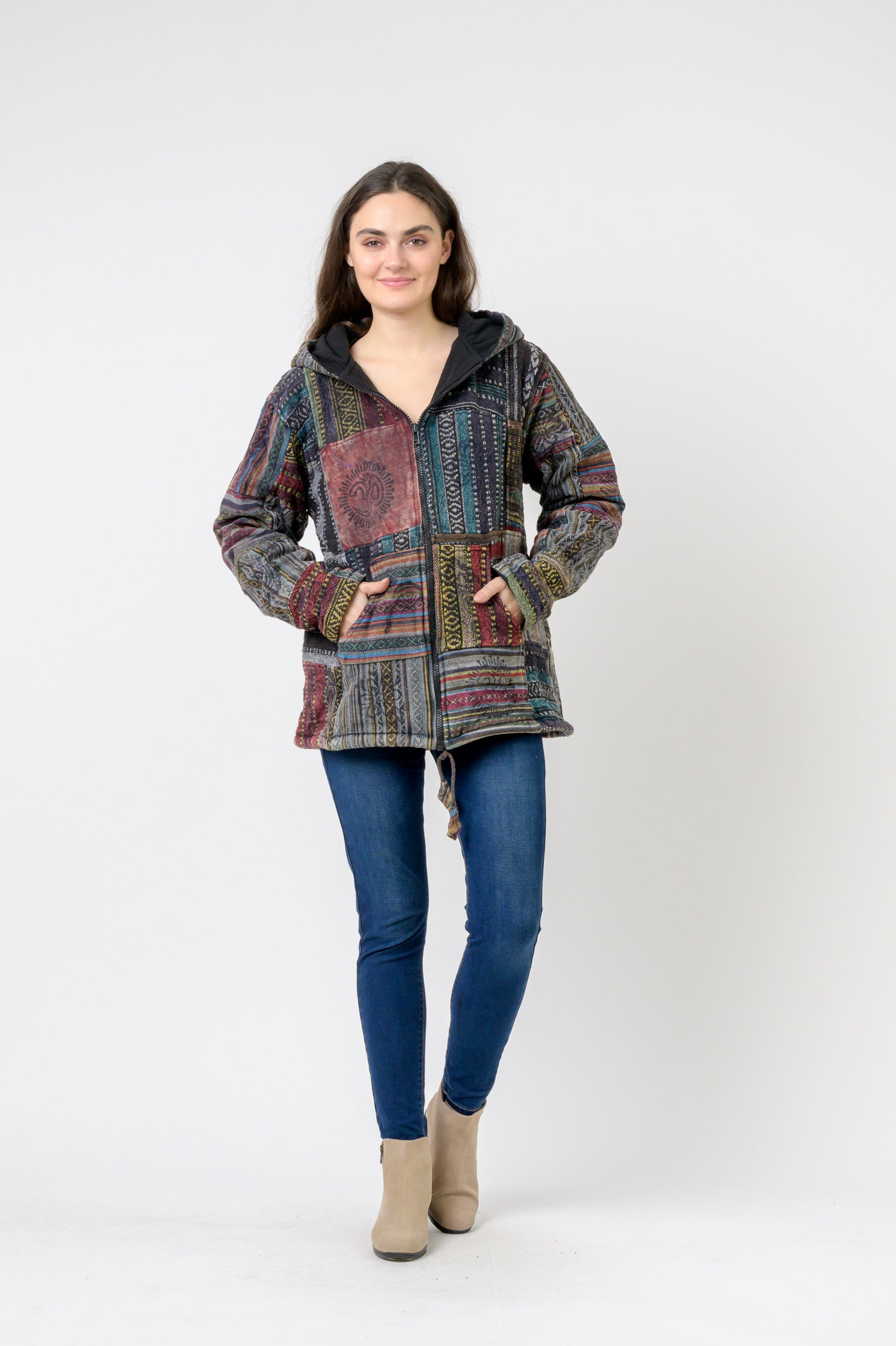 Rhea Patch Print Jacket