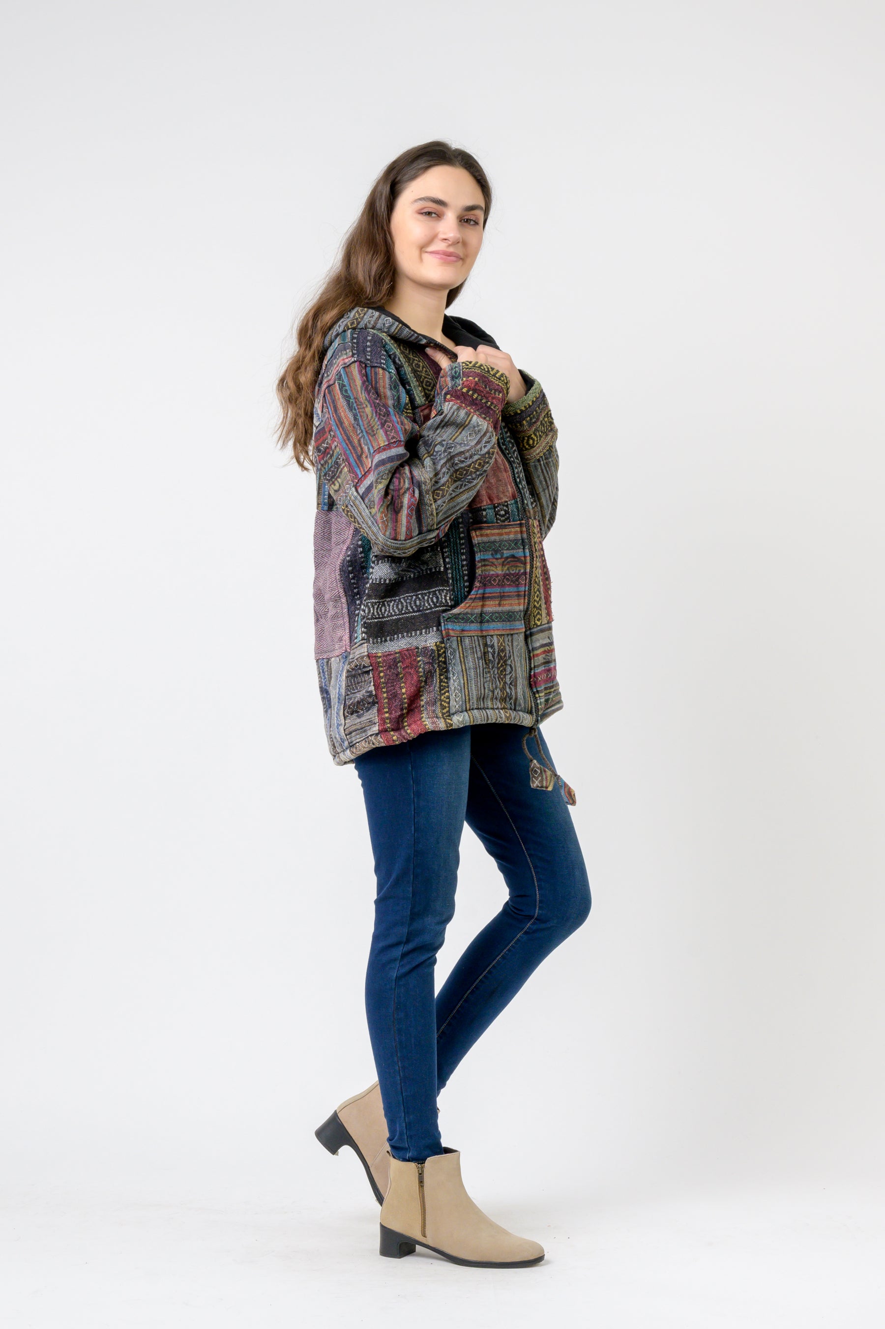 Rhea Patch Print Jacket