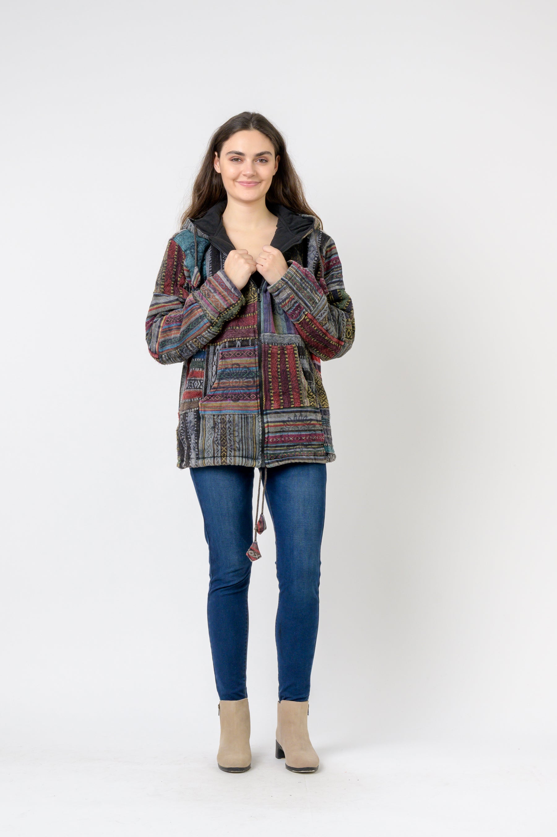 Rhea Patch Print Jacket