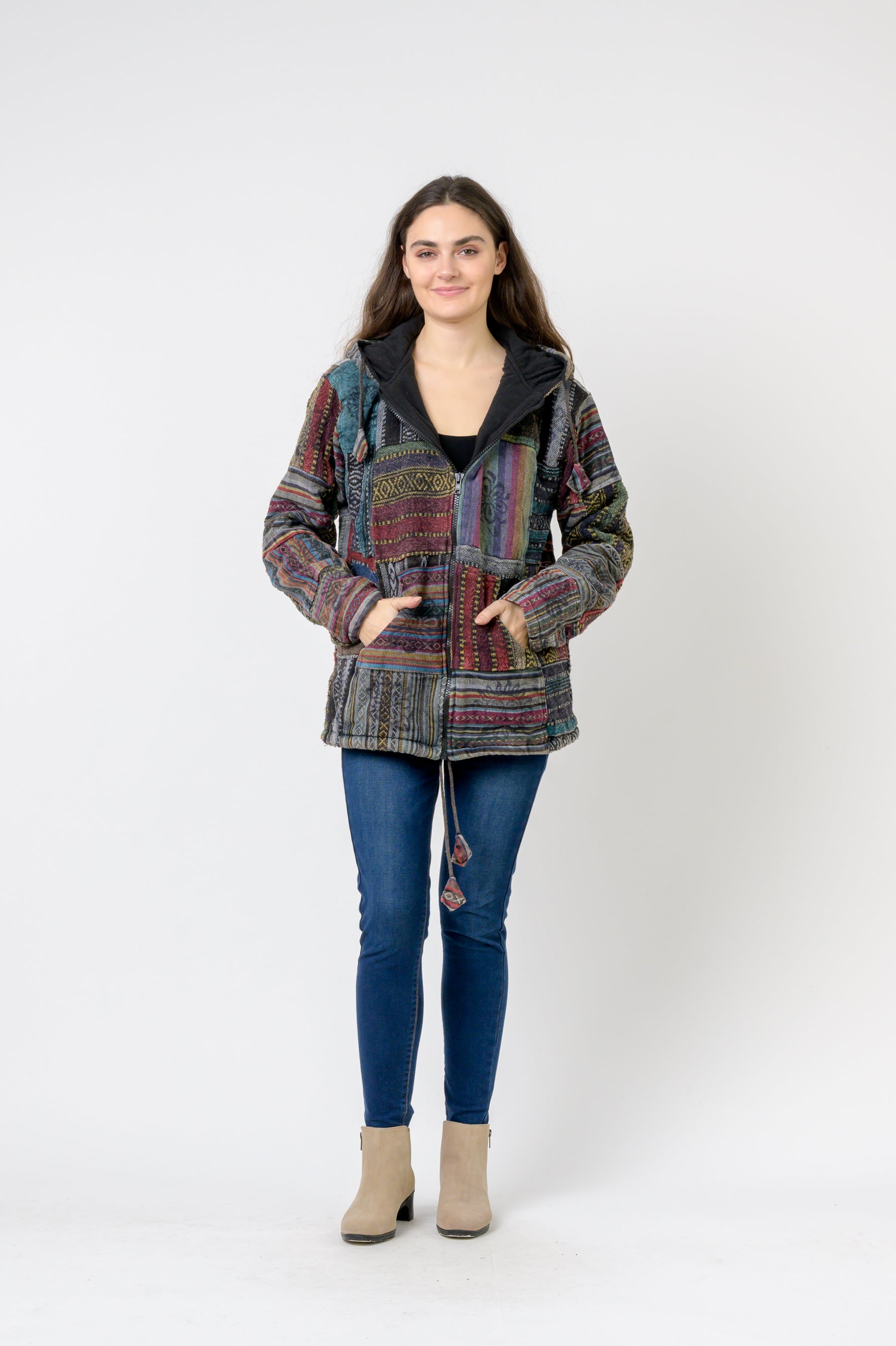 Rhea Patch Print Jacket