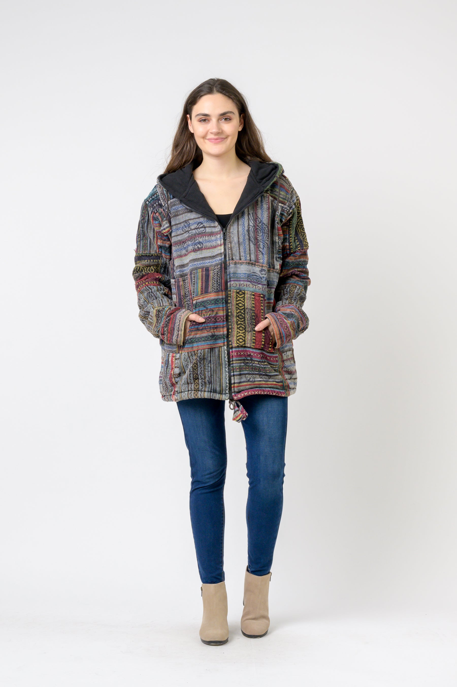 Rhea Patch Print Jacket