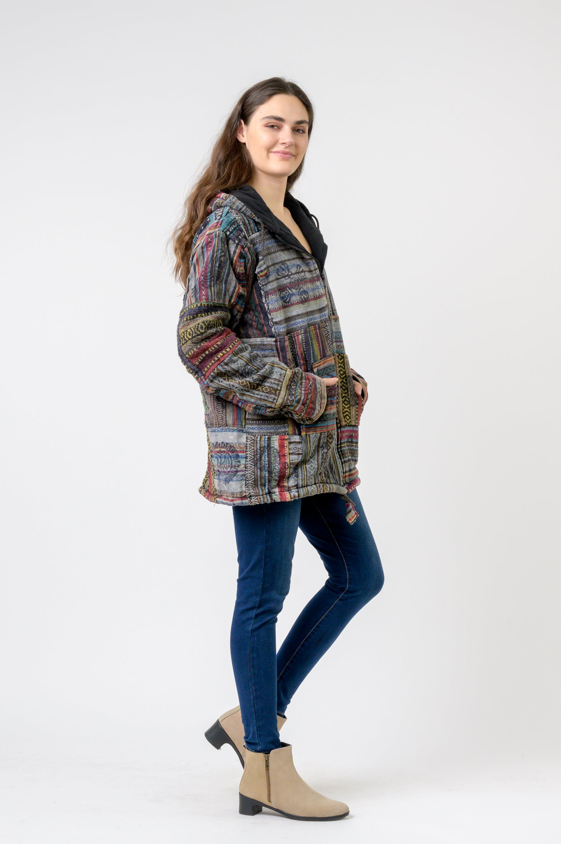 Rhea Patch Print Jacket