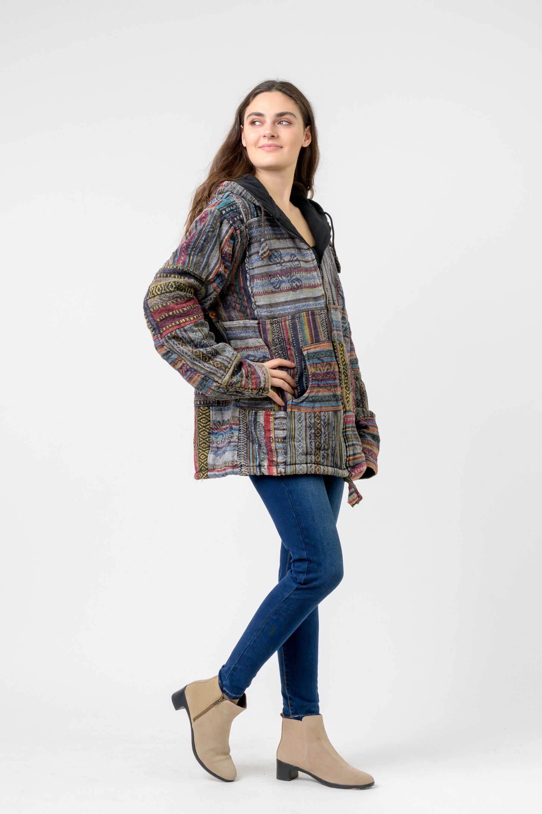 Rhea Patch Print Jacket