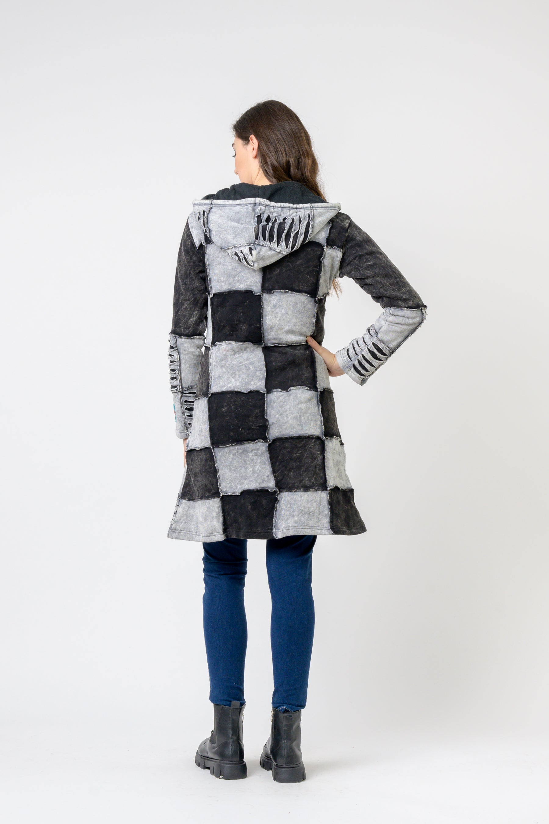 Rhea Cotton Long Flower Jacket