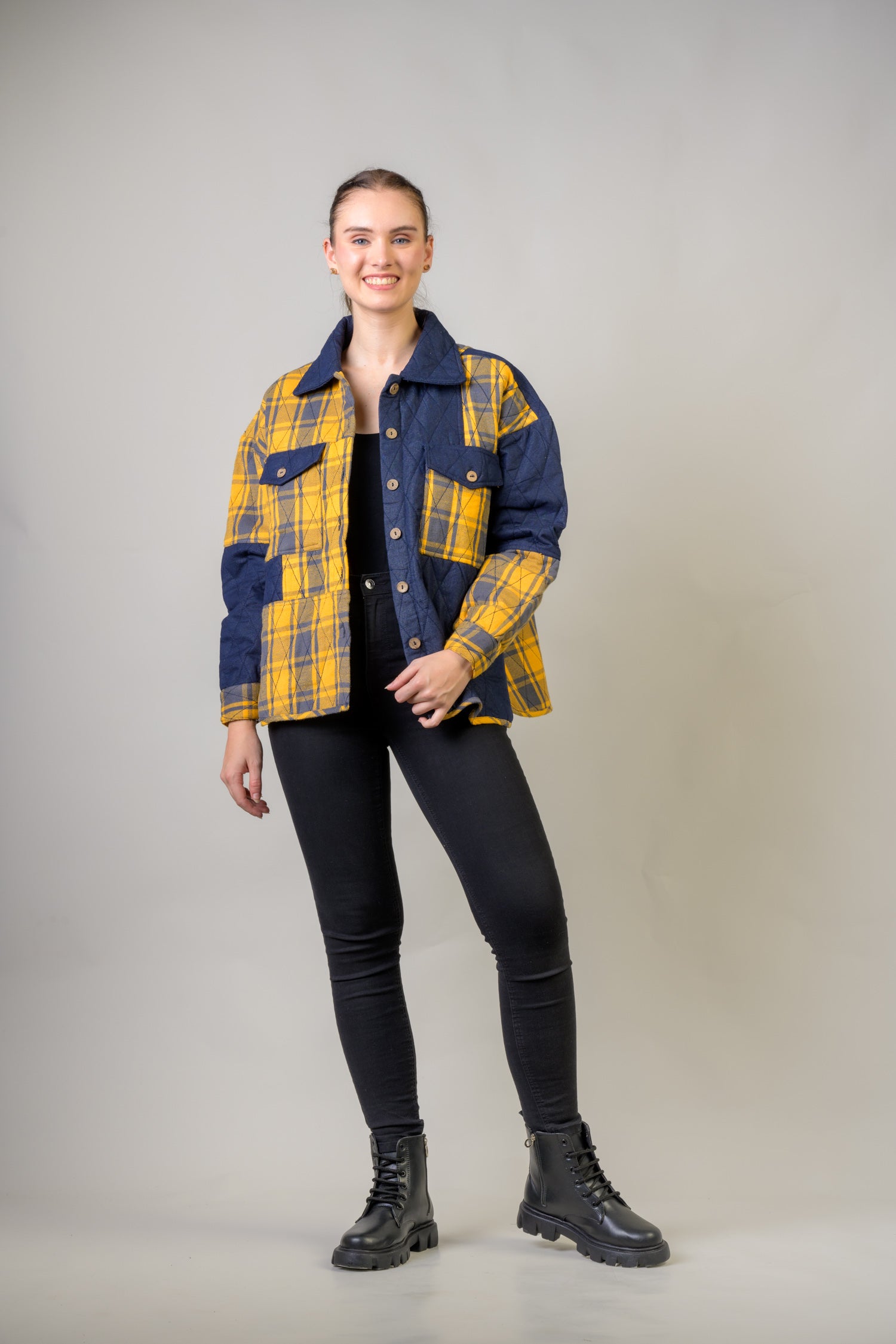 Rhea Lexus Quilted Jacket Yellow / L/X