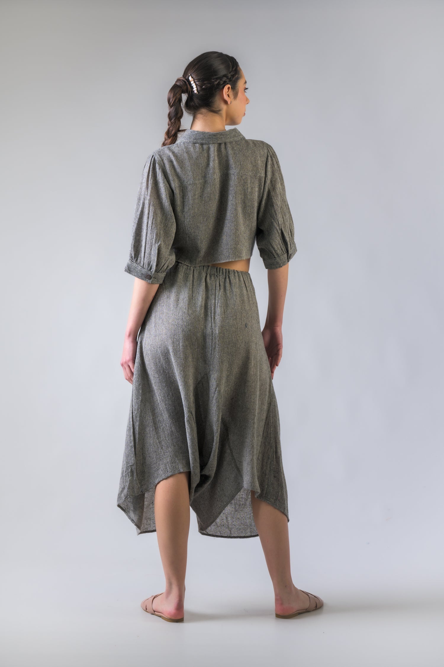 Rhea Button-Down Short Jacket