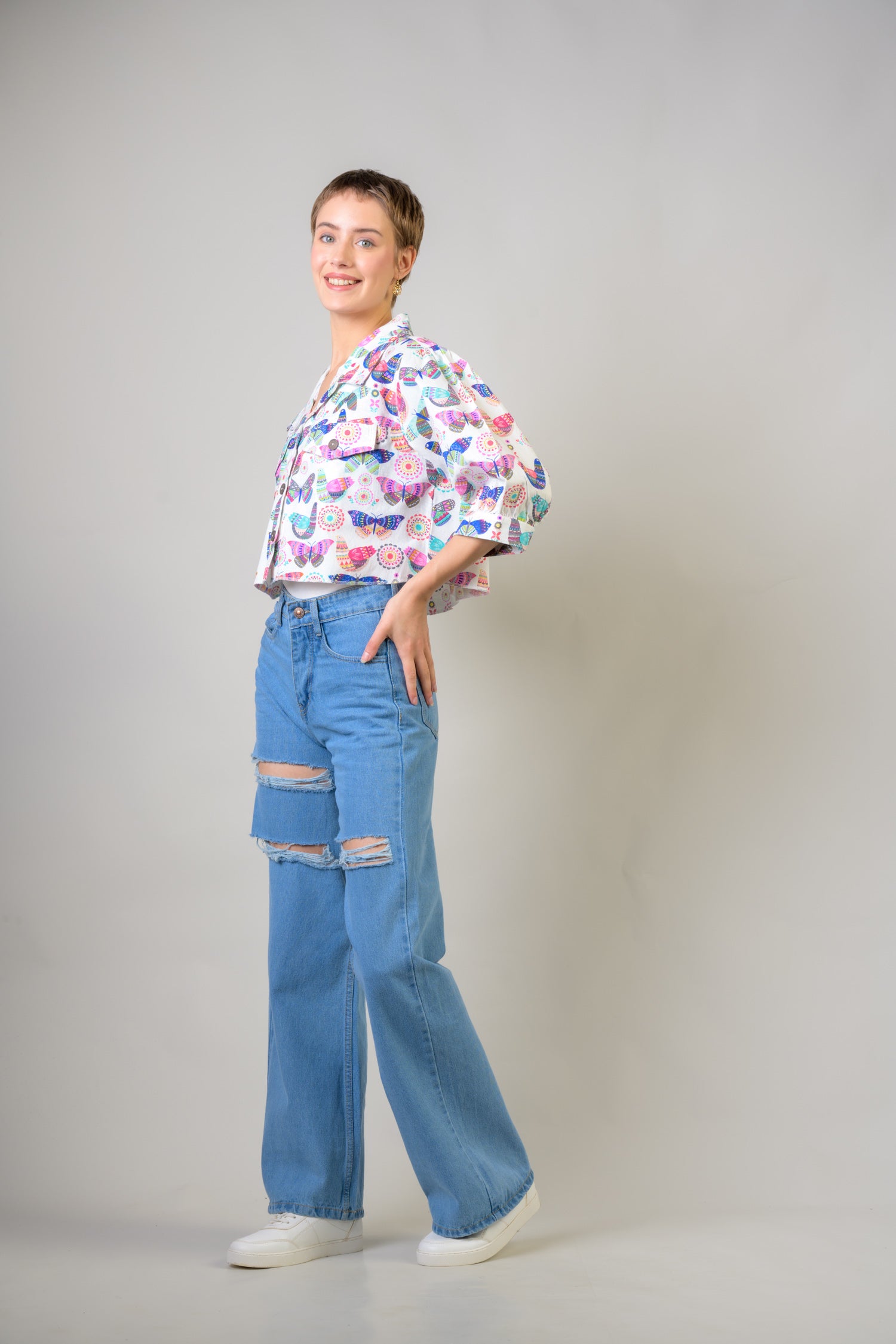 Rhea Multicolor Short Jacket