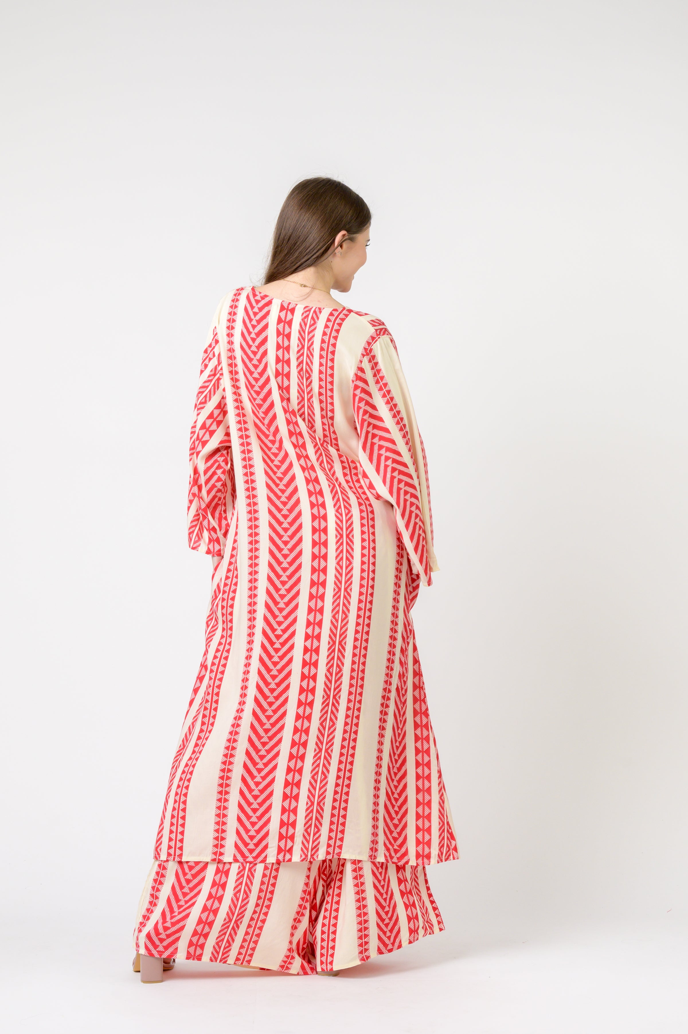 Rhea Print Long Jacket