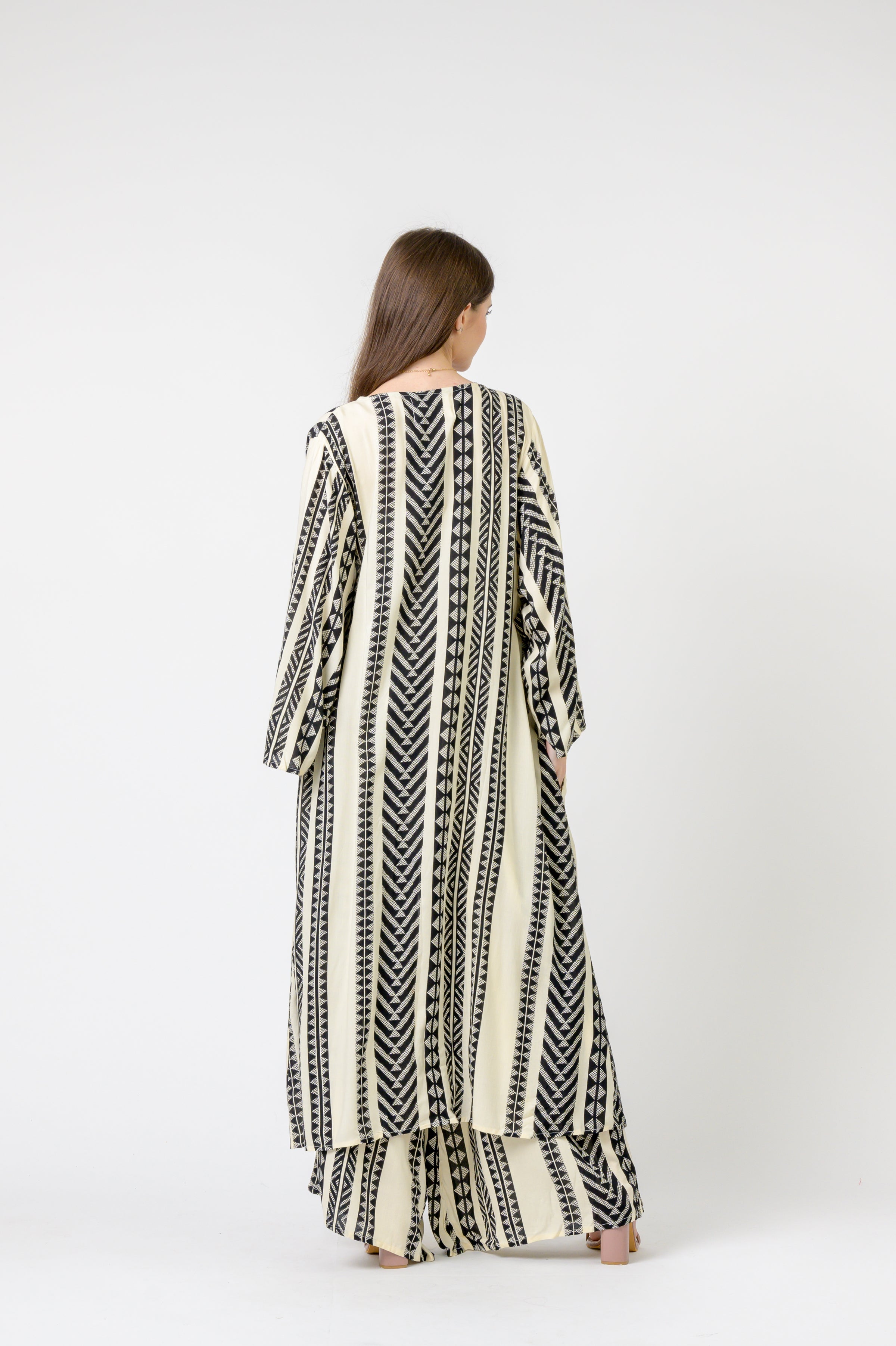 Rhea Print Long Jacket