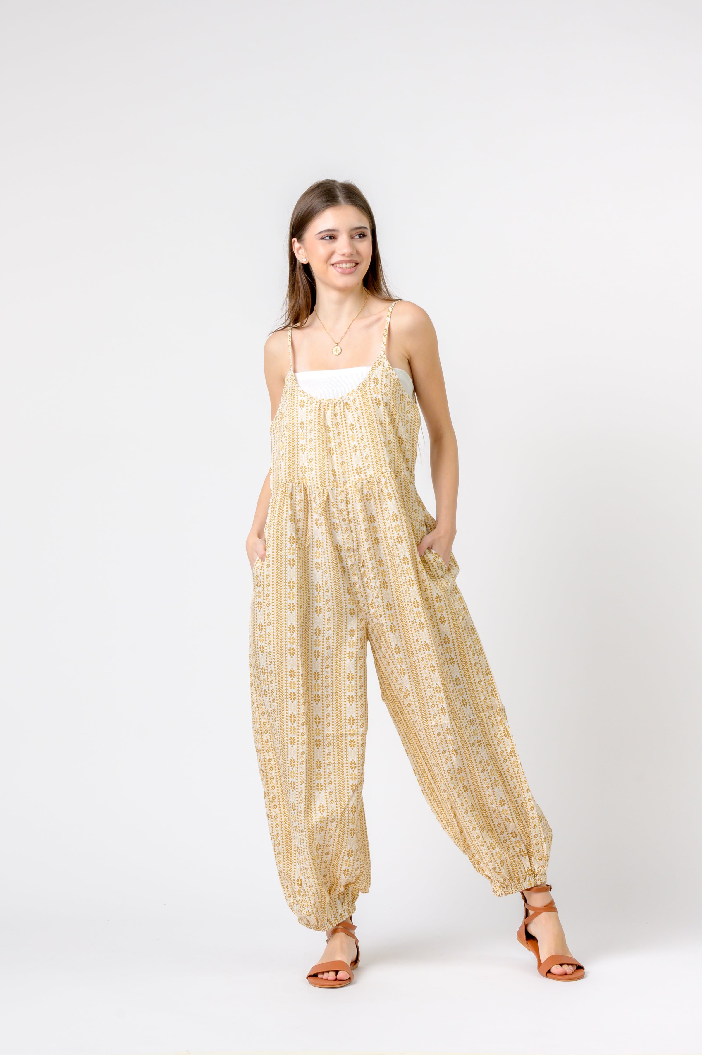 Rhea Eva Jumpsuit Flower Print