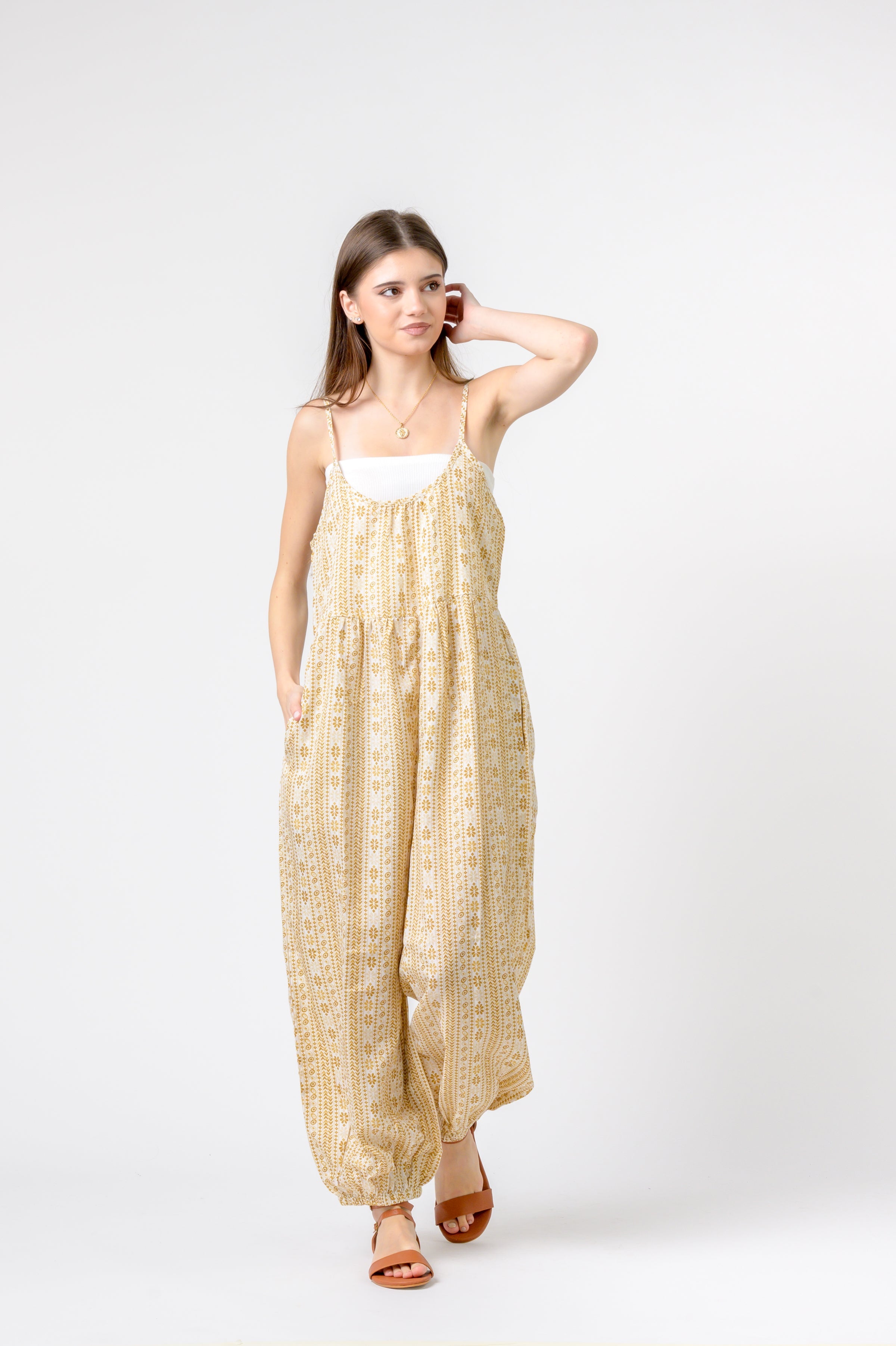 Rhea Eva Jumpsuit Flower Print