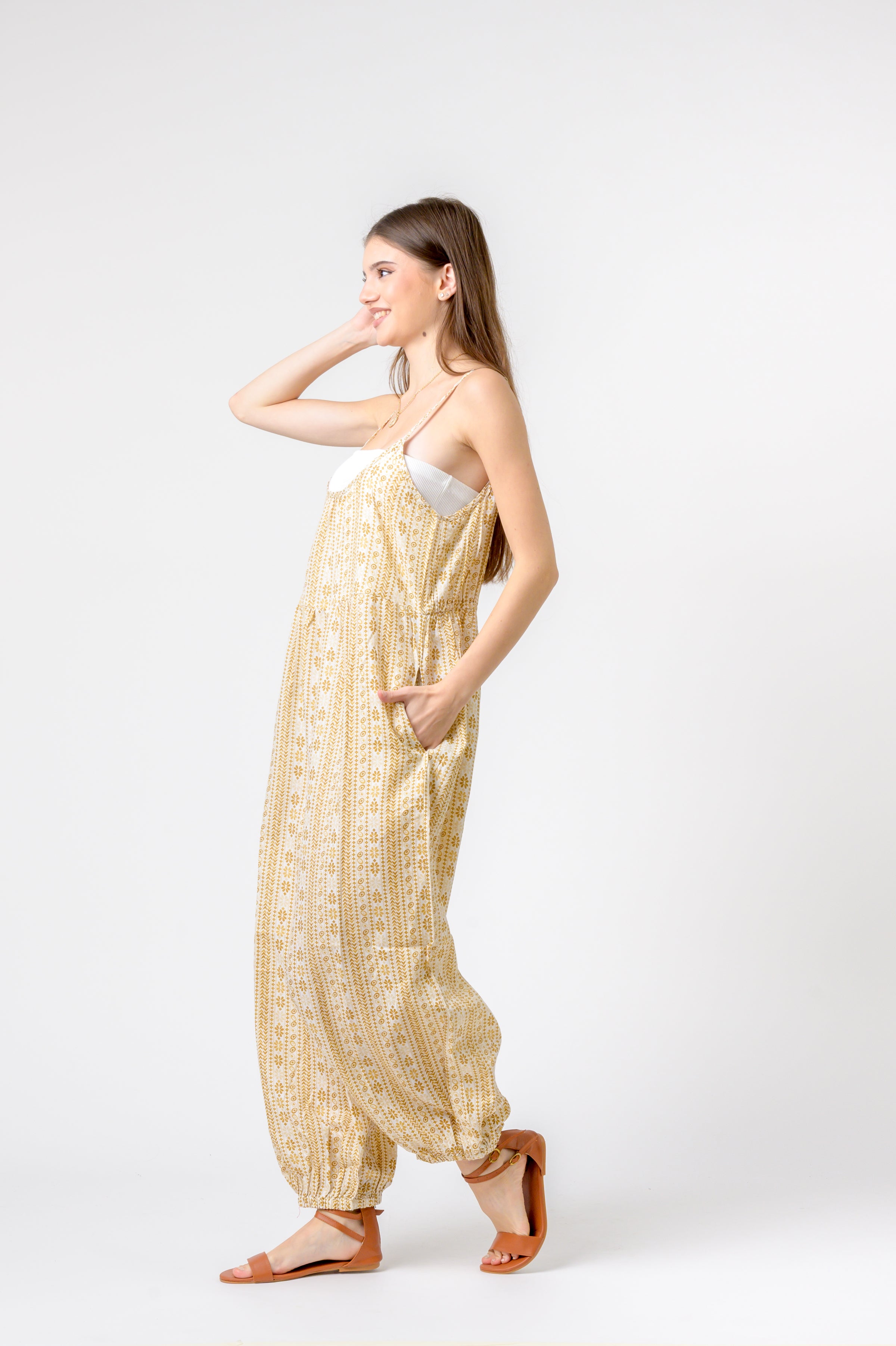 Rhea Eva Jumpsuit Flower Print