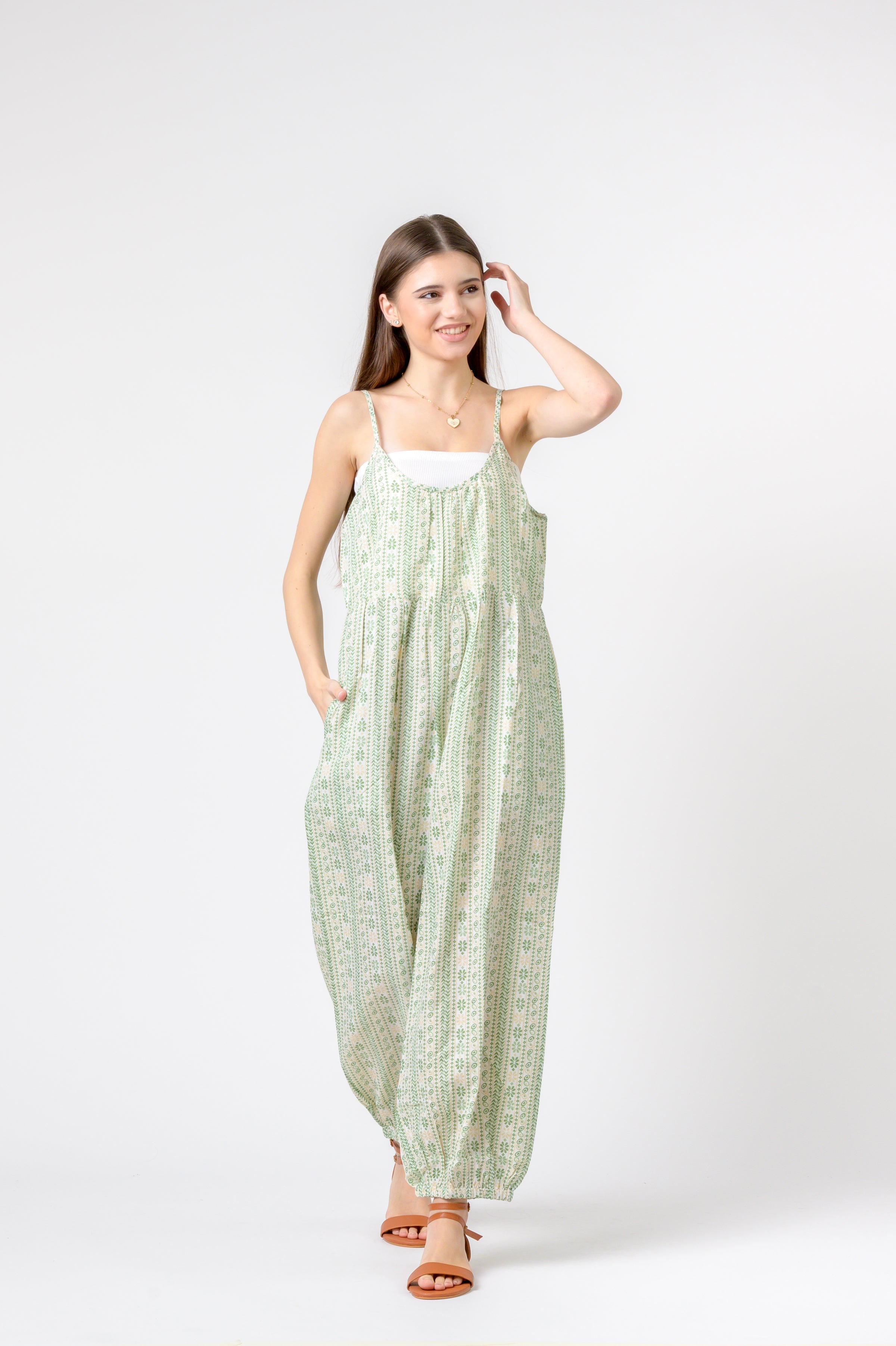 Rhea Eva Jumpsuit Flower Print