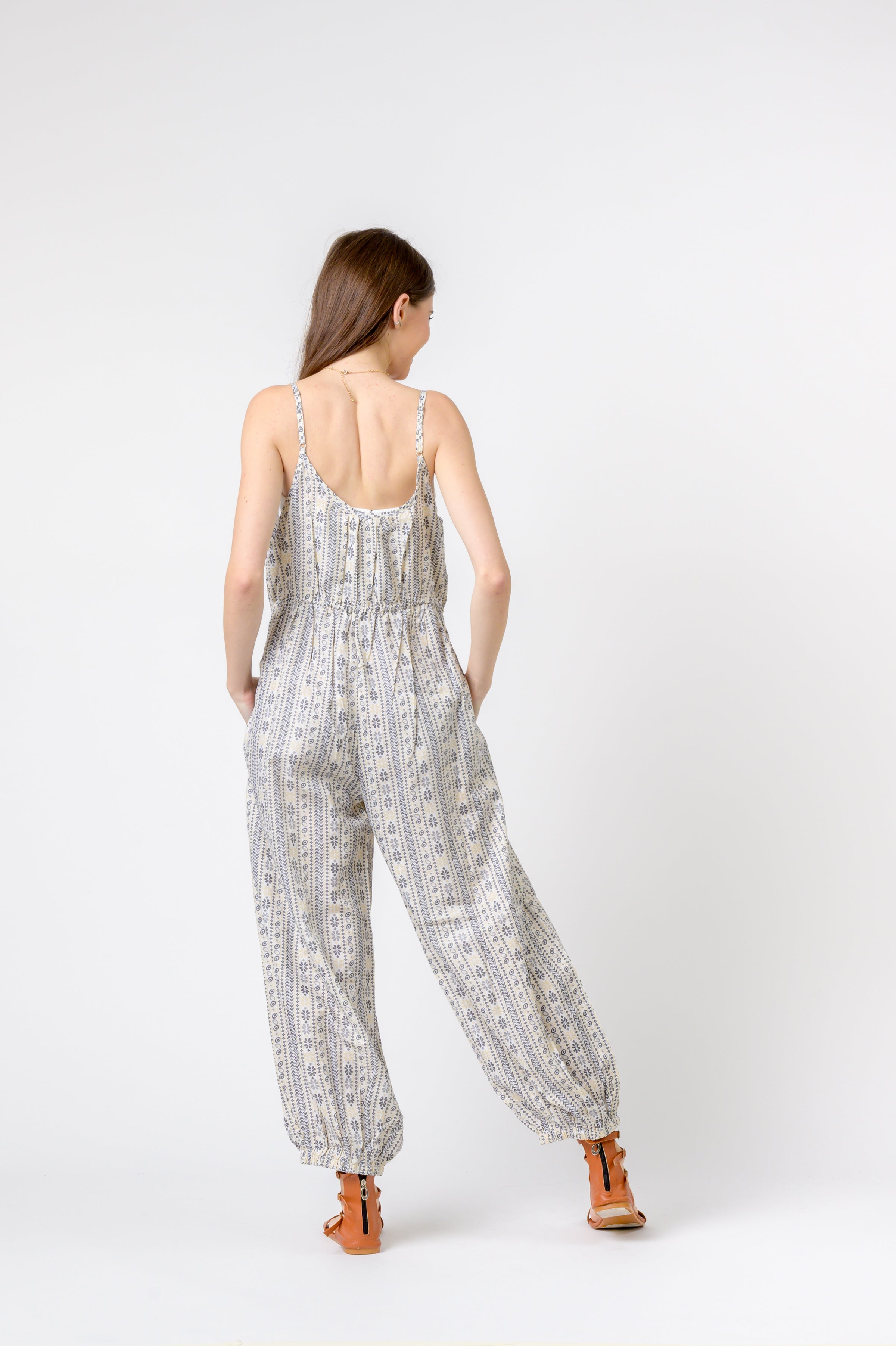 Rhea Eva Jumpsuit Flower Print