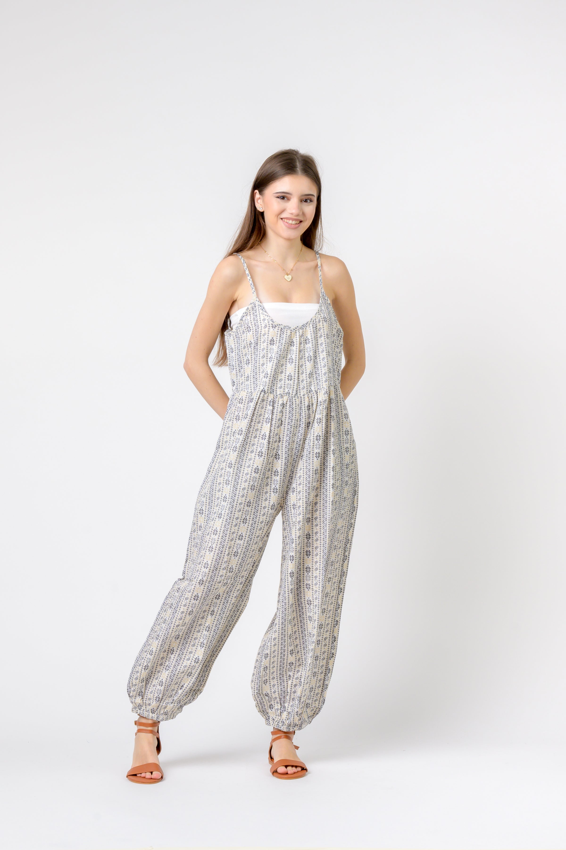 Rhea Eva Jumpsuit Flower Print