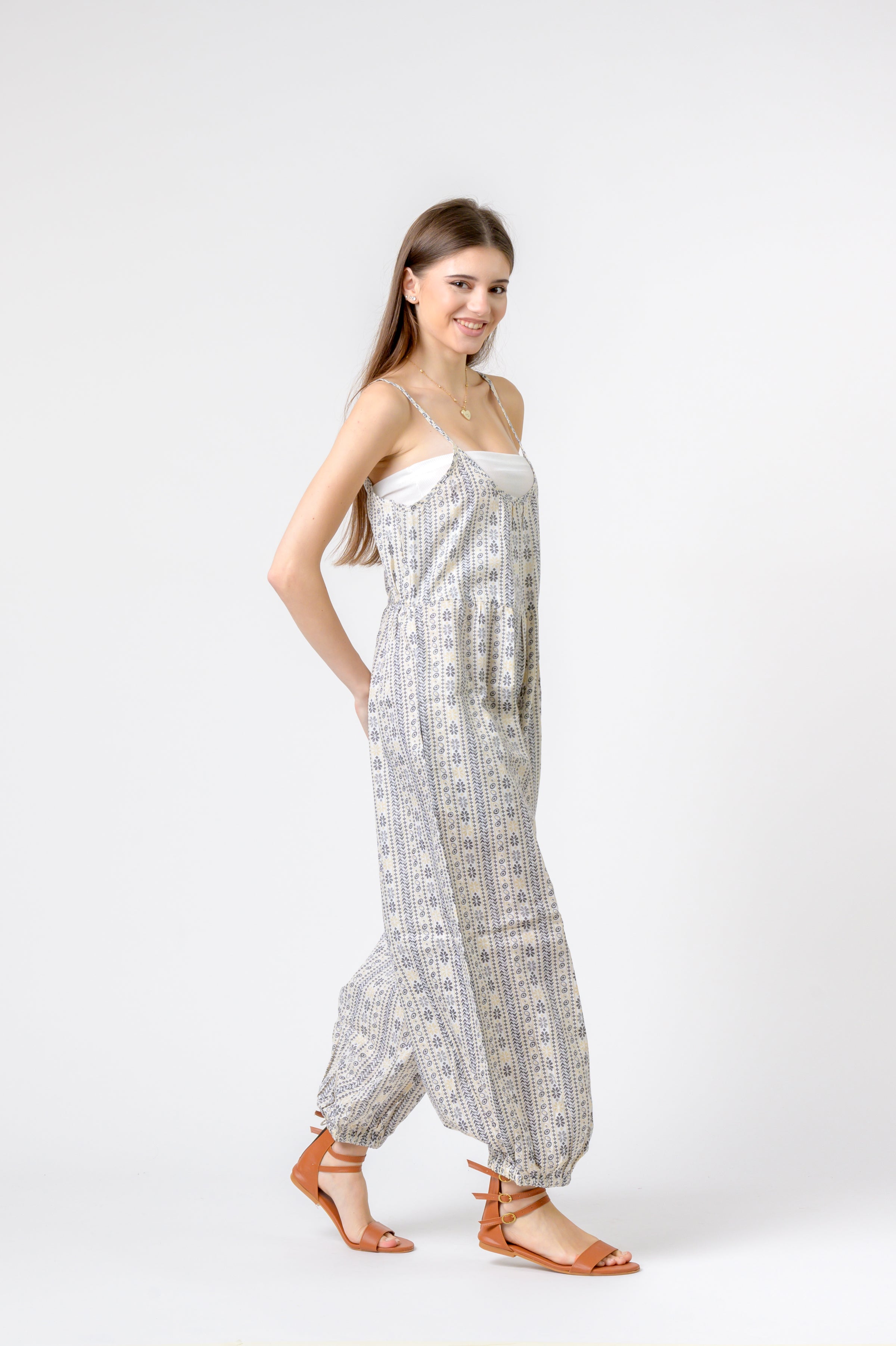 Rhea Eva Jumpsuit Flower Print