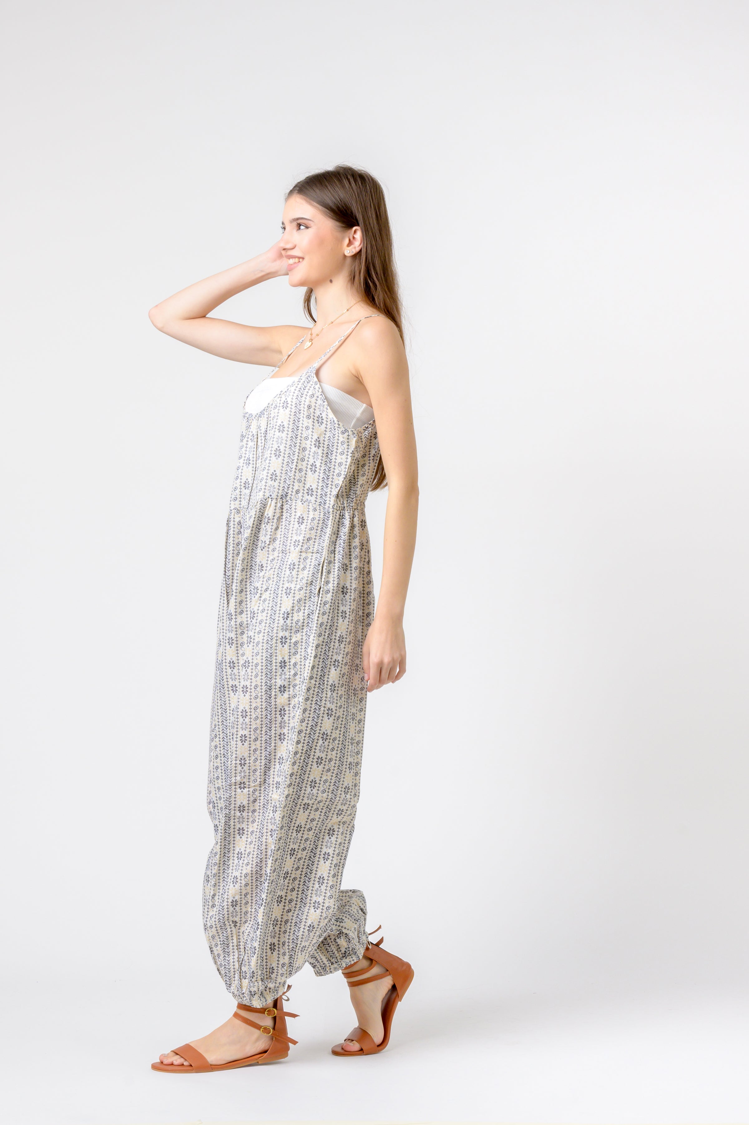 Rhea Eva Jumpsuit Flower Print