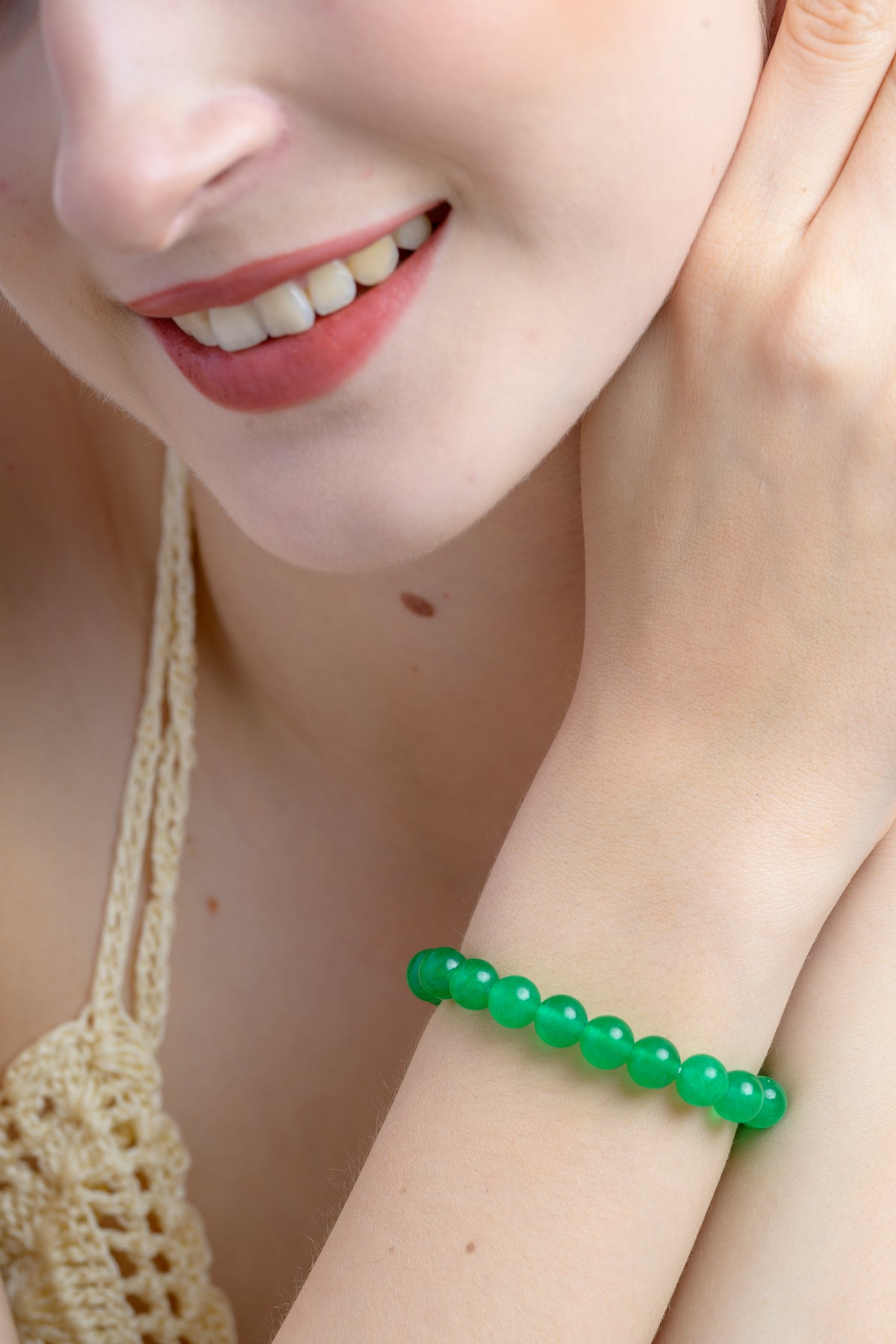 Jade Bead Bracelet