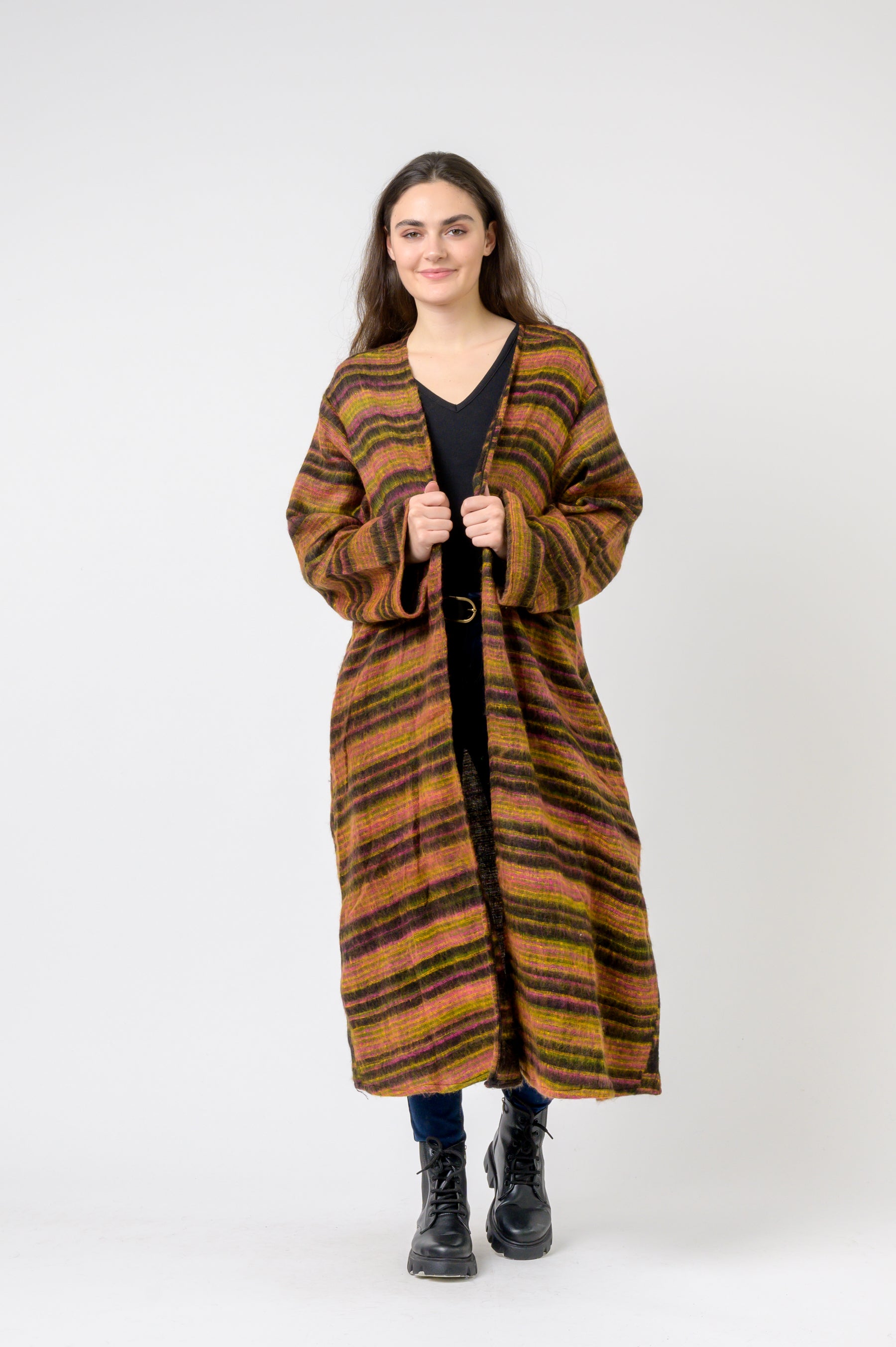 Rhea Striped Duster