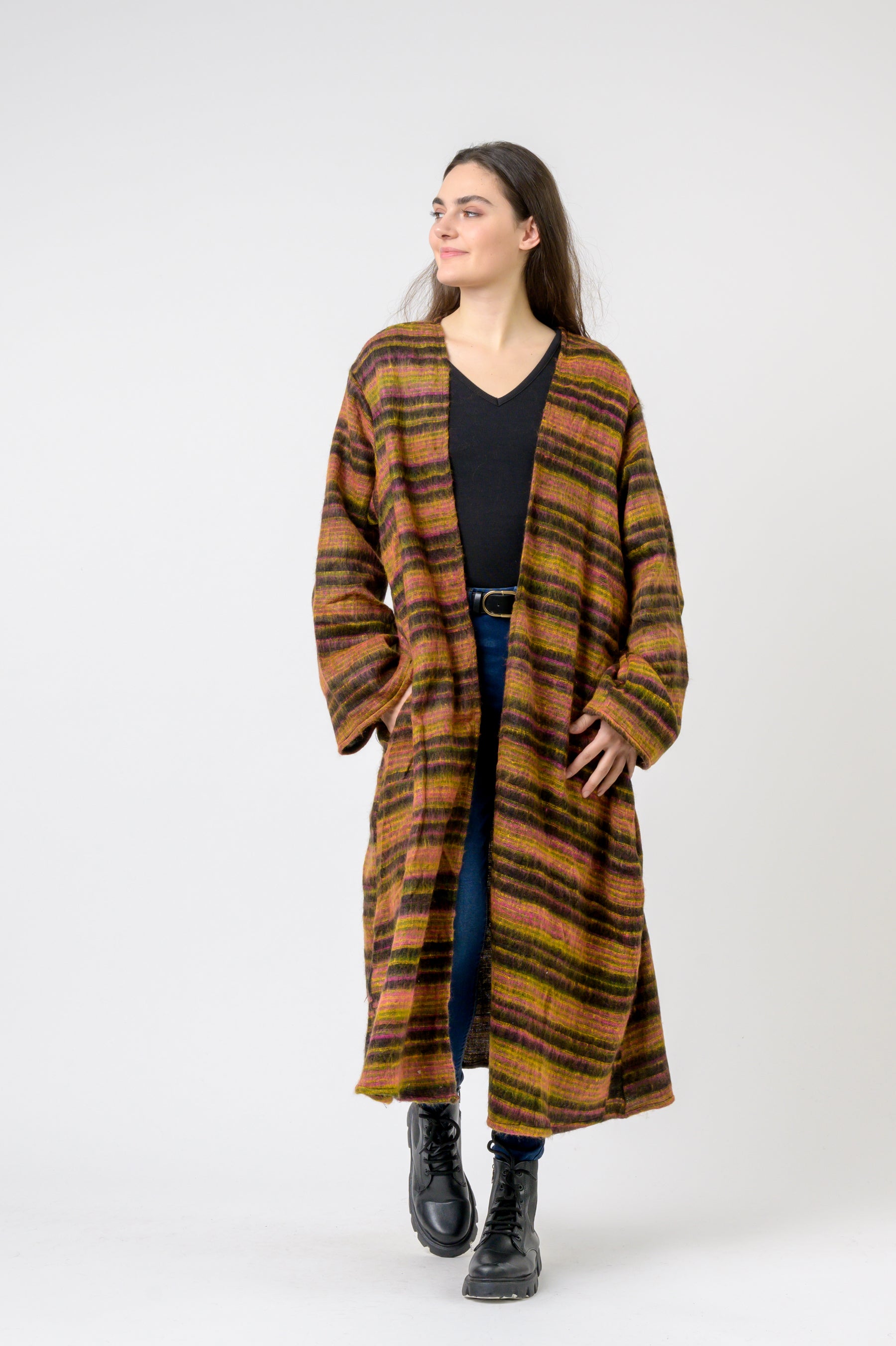 Rhea Striped Duster