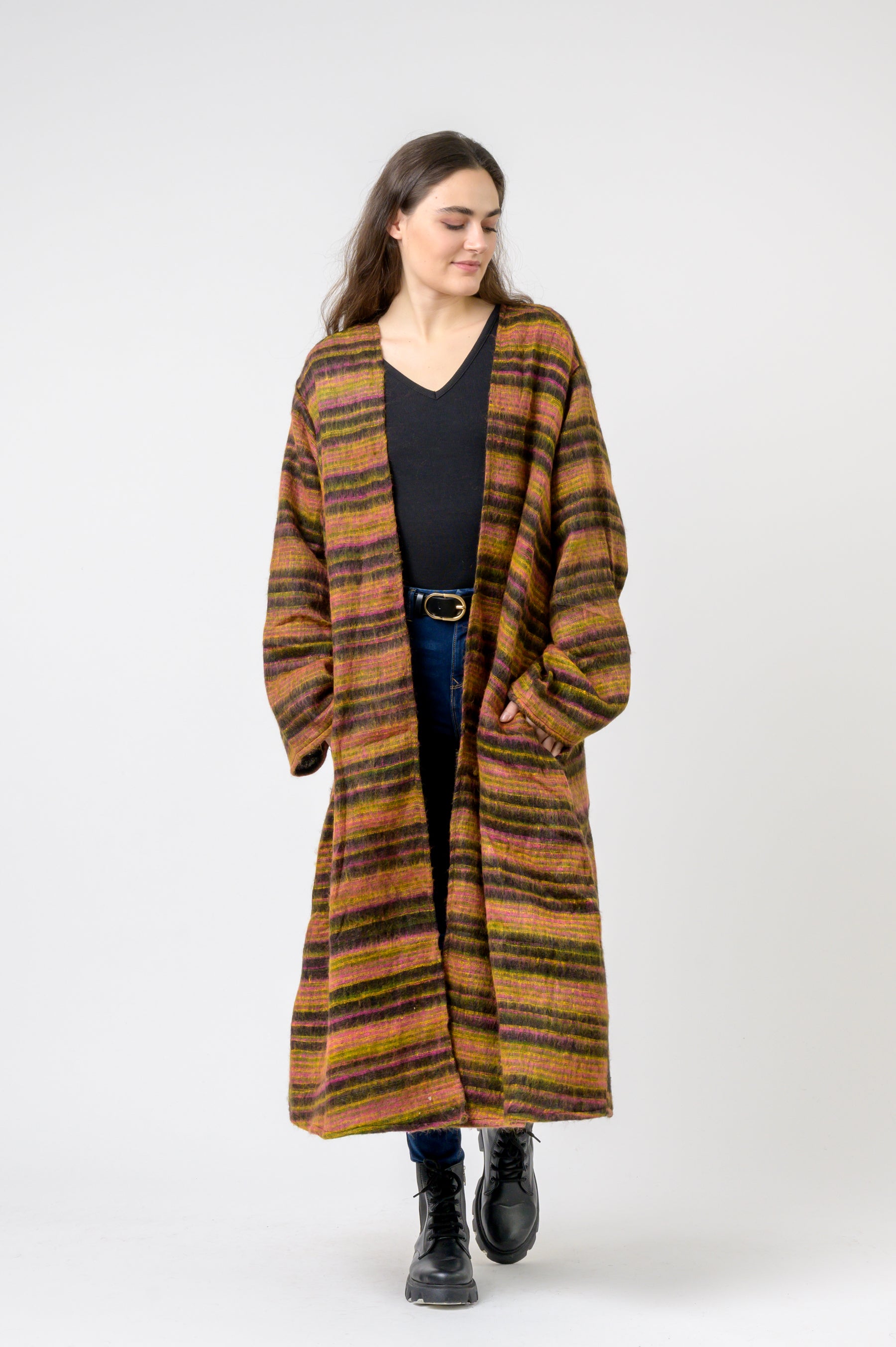 Rhea Striped Duster