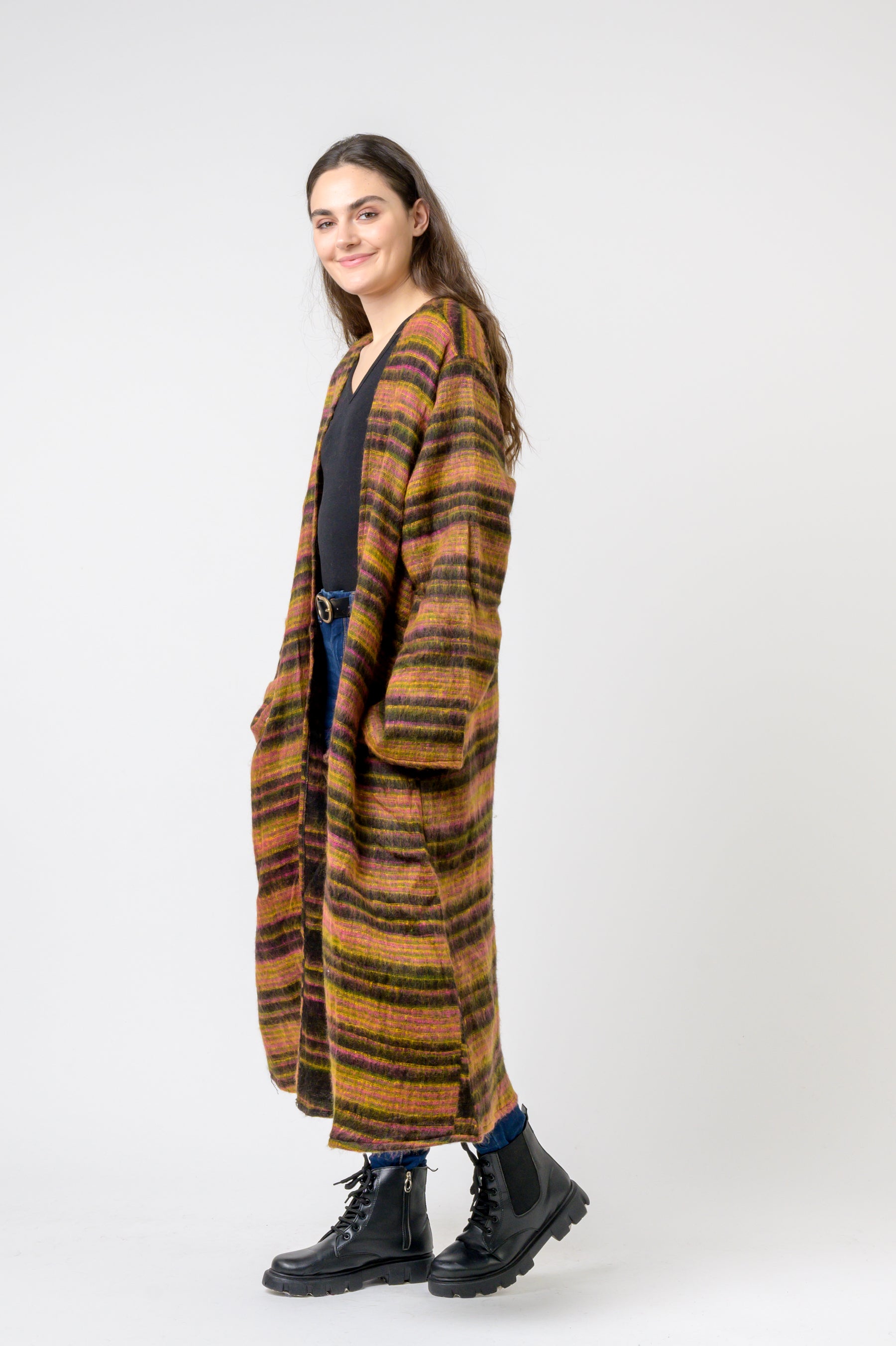 Rhea Striped Duster