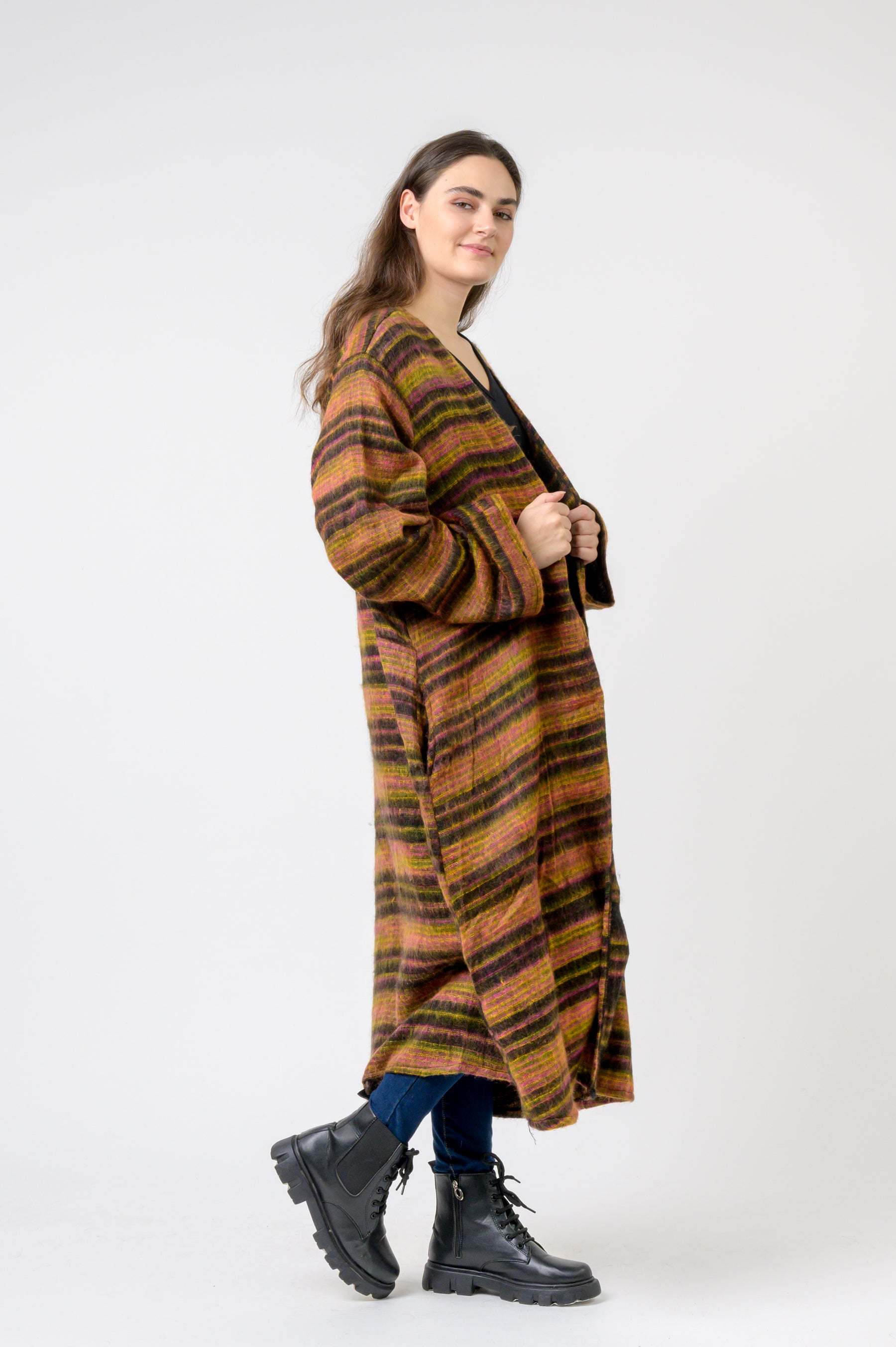Rhea Striped Duster