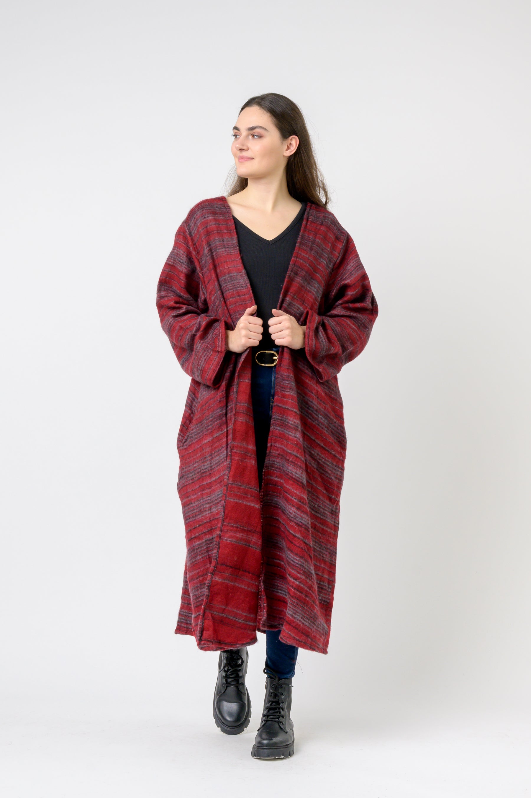 Rhea Striped Duster