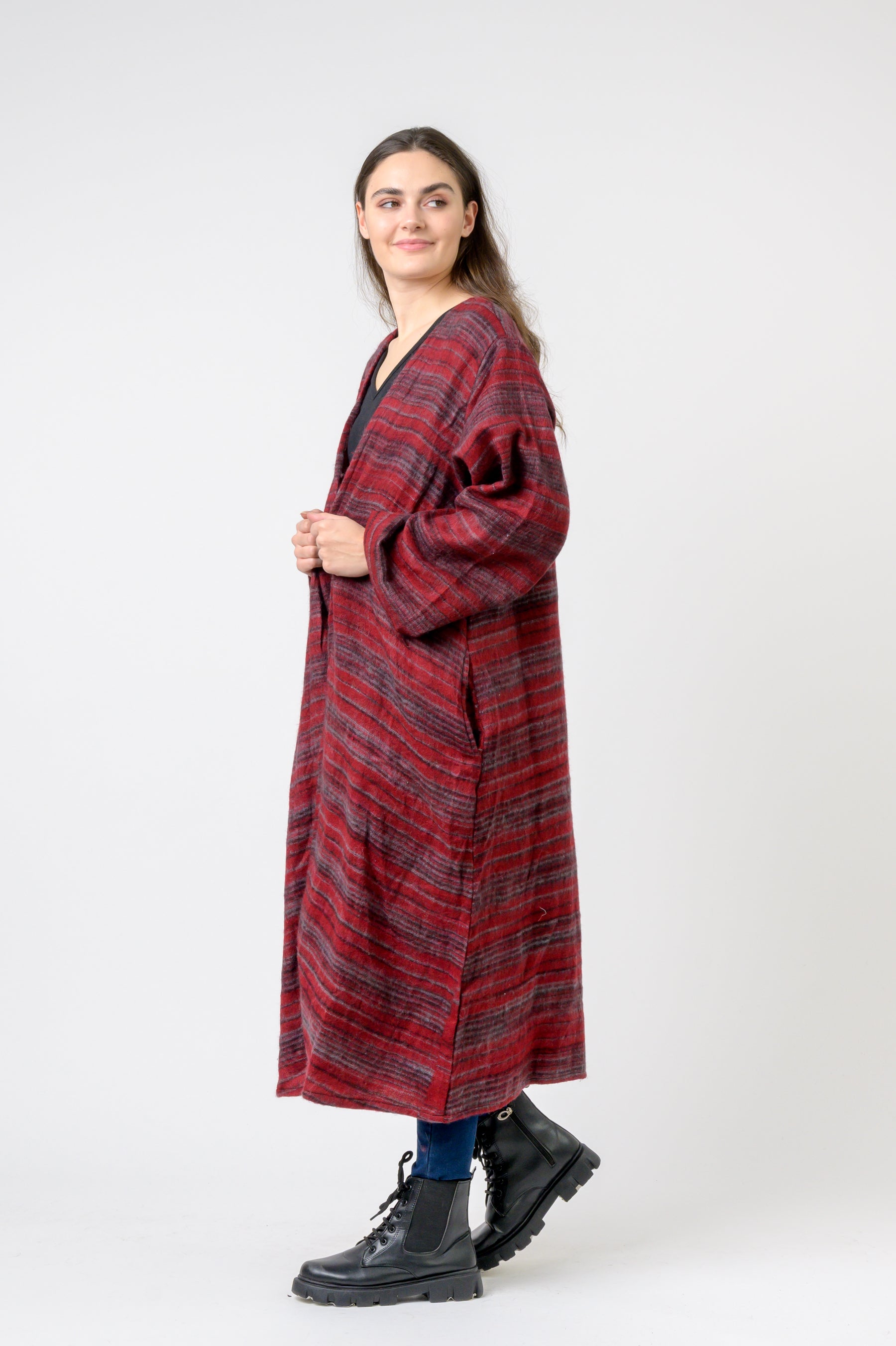Rhea Striped Duster
