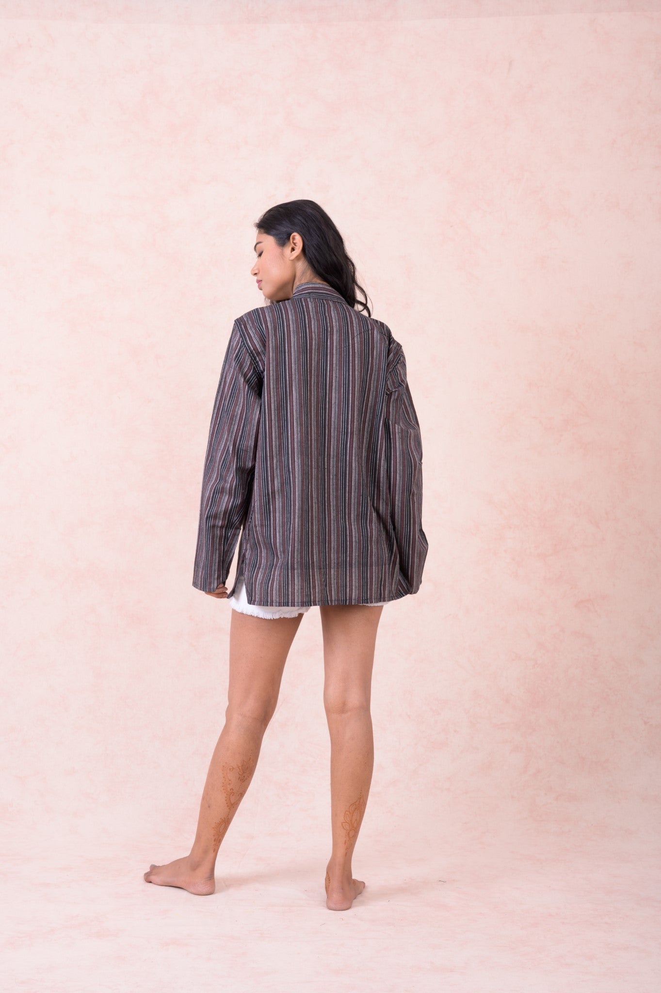 Rhea Striped Pocket Shirt Black / Small