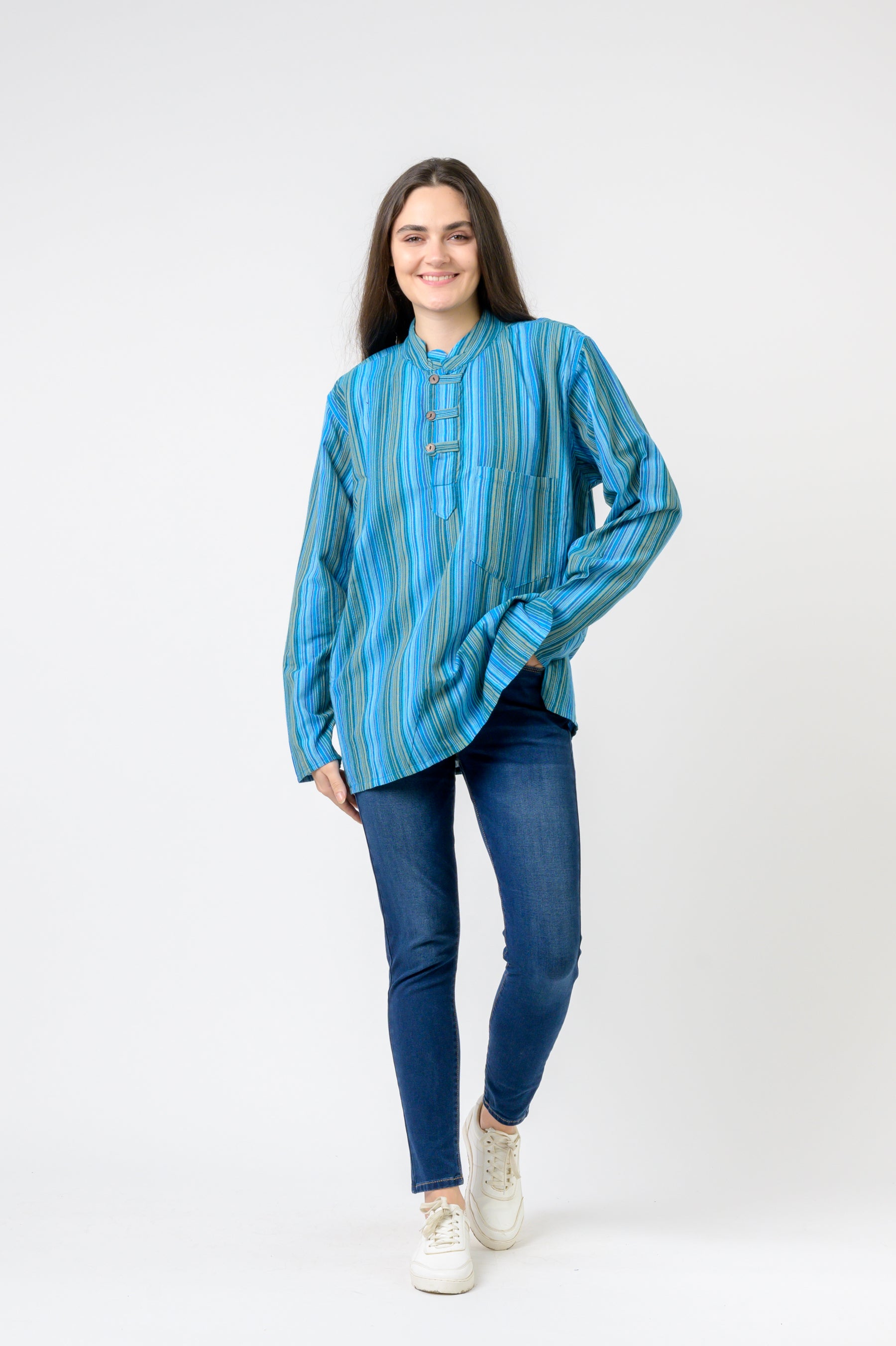 Rhea Striped Pocket Shirt