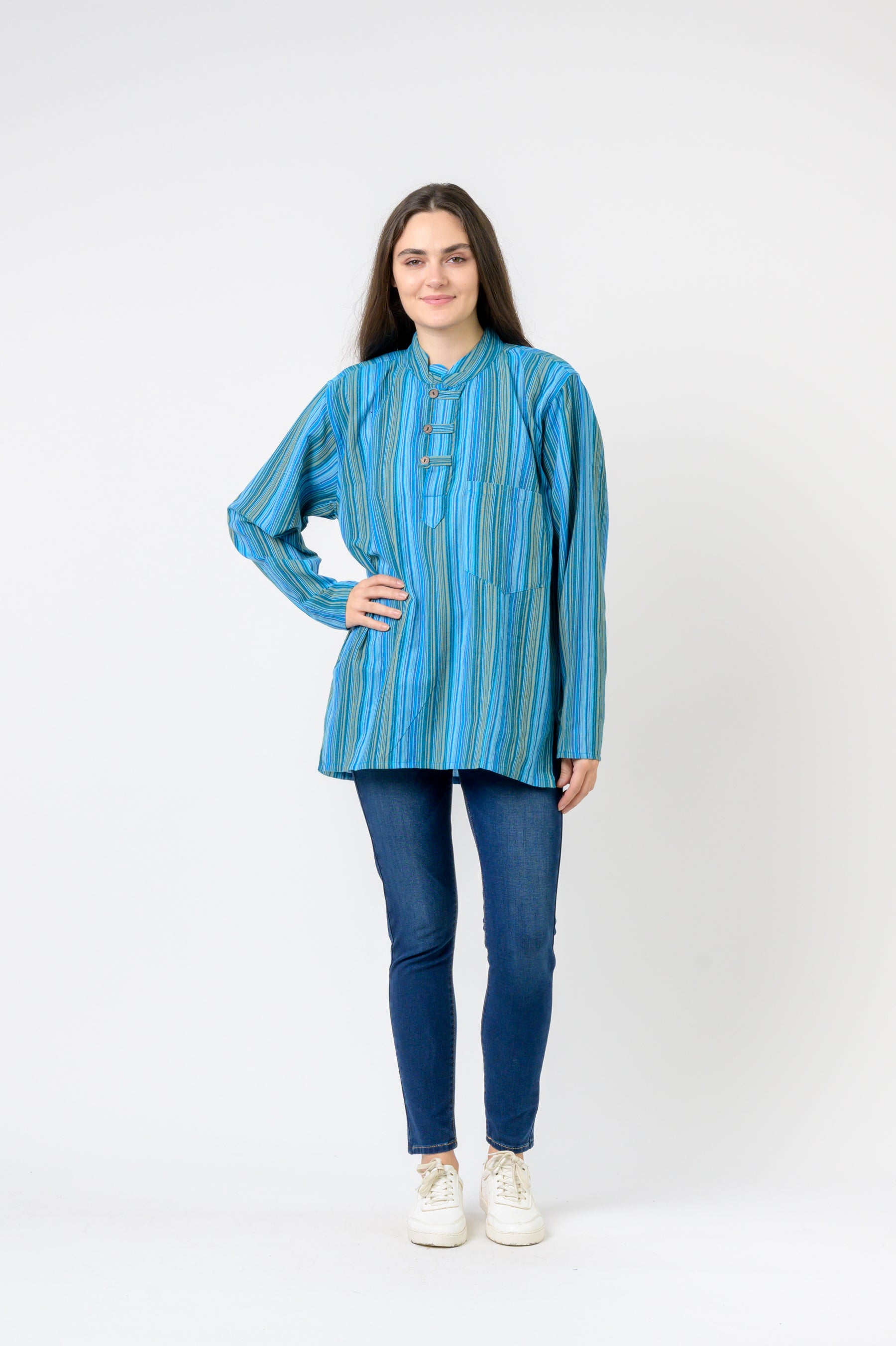 Rhea Striped Pocket Shirt